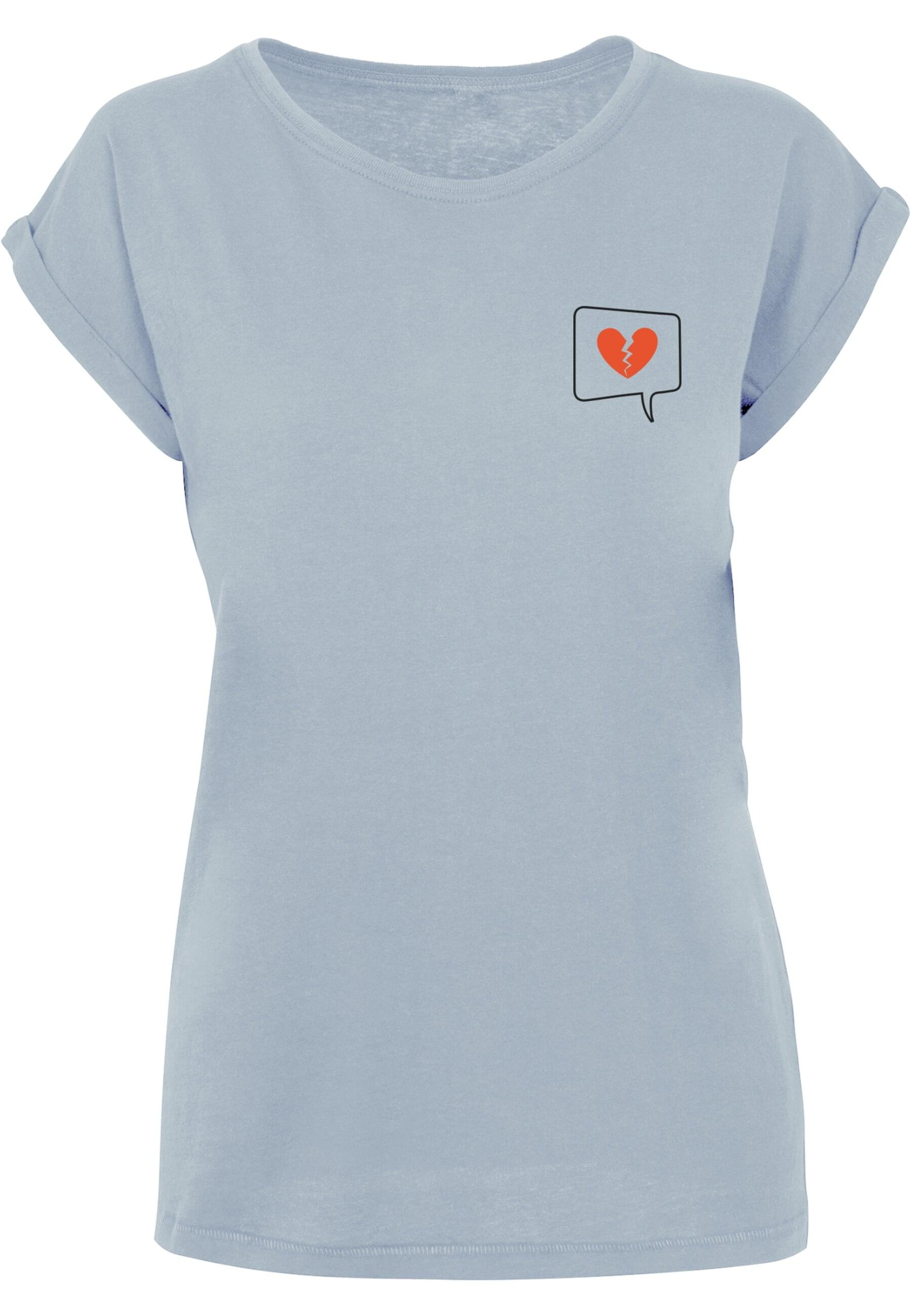 Merchcode T-Shirt "Merchcode Damen Ladies Heartbreak Extended Shoulder Tee" günstig online kaufen