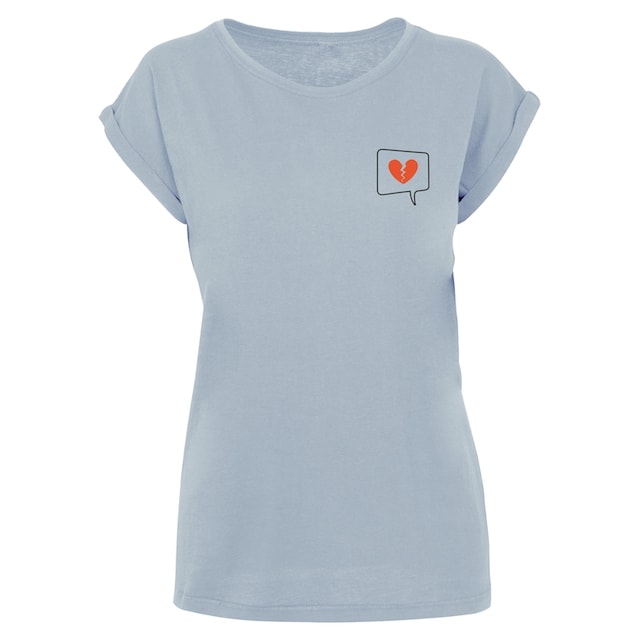 Merchcode T-Shirt »Damen Ladies Heartbreak Extended Shoulder Tee«, (1 tlg.)  für bestellen | BAUR
