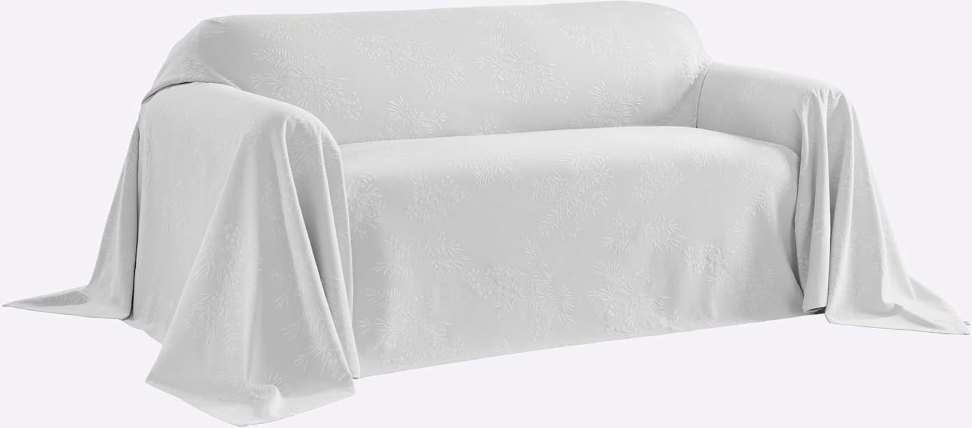 Bettüberwurf, B:250cm L:190cmweiß, PEREIRA DA CHUNA, 100% Baumwolle, Tagesdecken