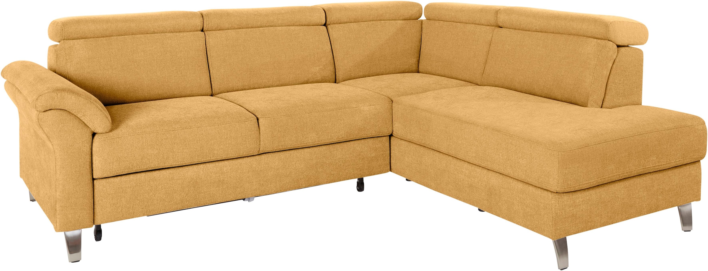 sit&more Ecksofa "Arngast L-Form" inklusive Kopfteilverstellung und Federkern