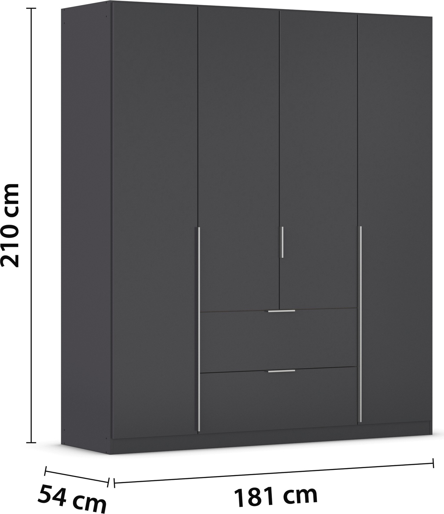 rauch Drehtürenschrank »Kleiderschrank Schrank Garderobe AGORDO mit Dekor- oder Hochglanzfront«, mit Außenschubkästen, in 6 Breiten und 2 Höhen MADE IN GERMANY
