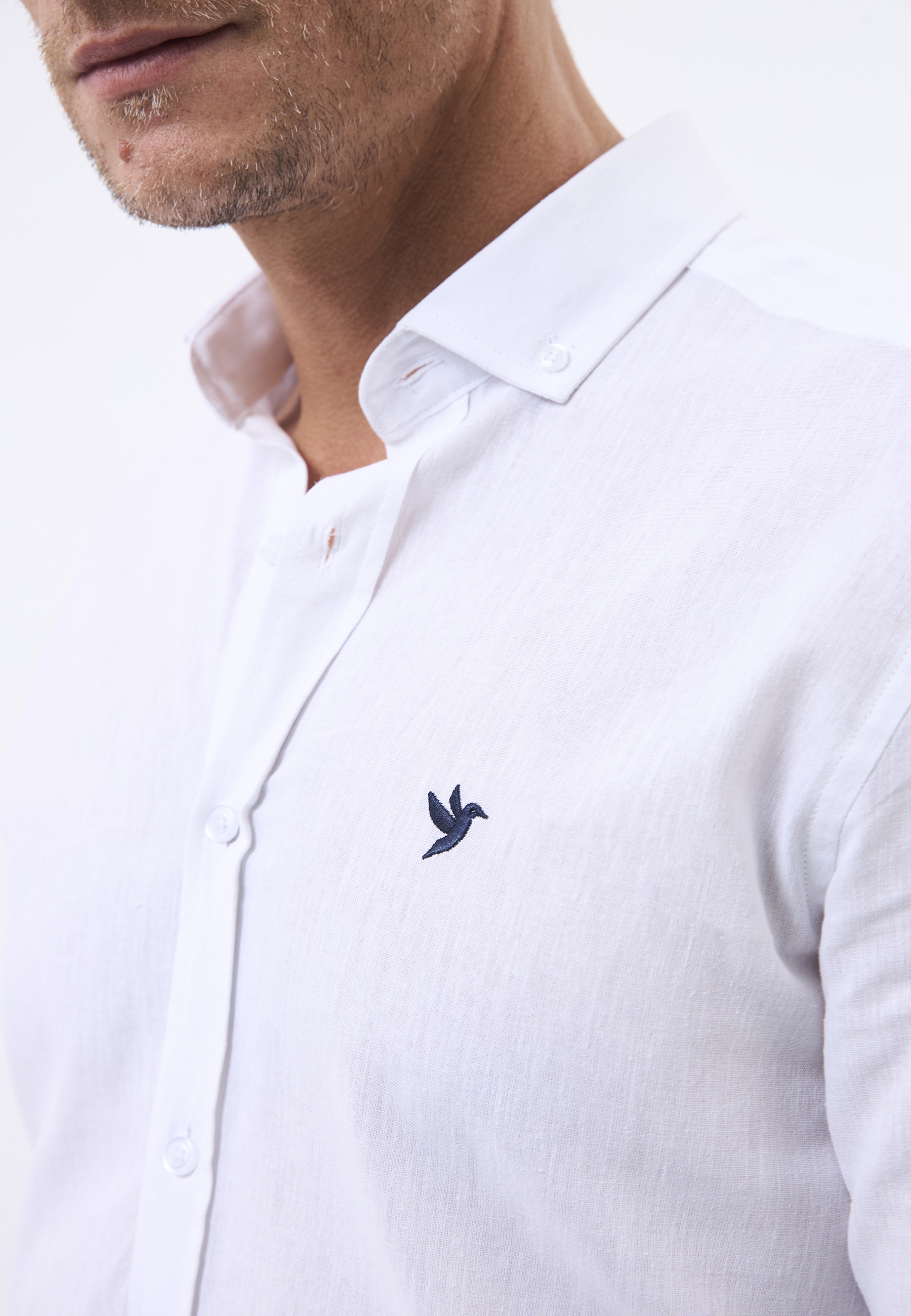 Felix Hardy Langarmhemd »Leinen-Shirt«