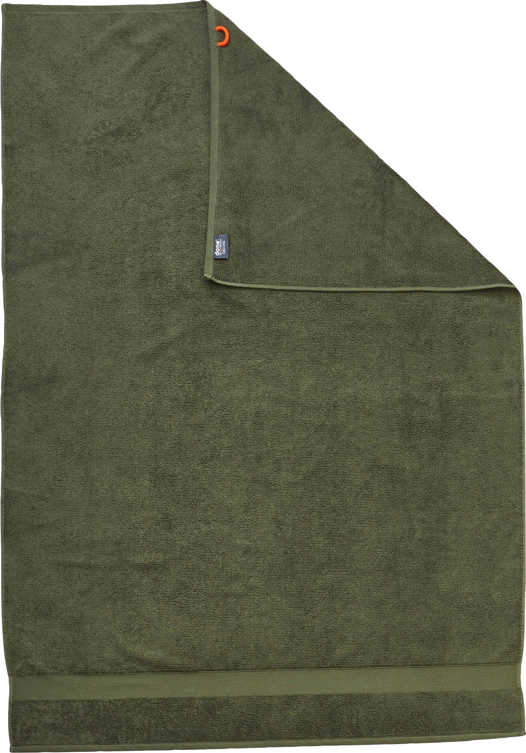 done.® Badetücher »Deluxe«, (1 St., Duschtuch 100 x 150 cm), 1-tlg., Uni Farben, Hotelqualität aus hochwertigem Zwirnfrottier