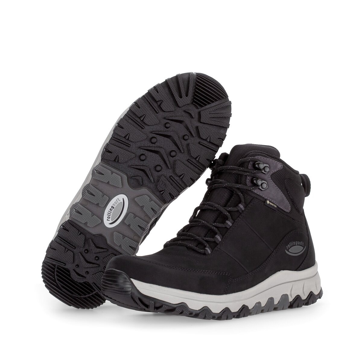 Gabor Sneaker »rollingsoft Sneaker low Materialmix Leder/Textil«