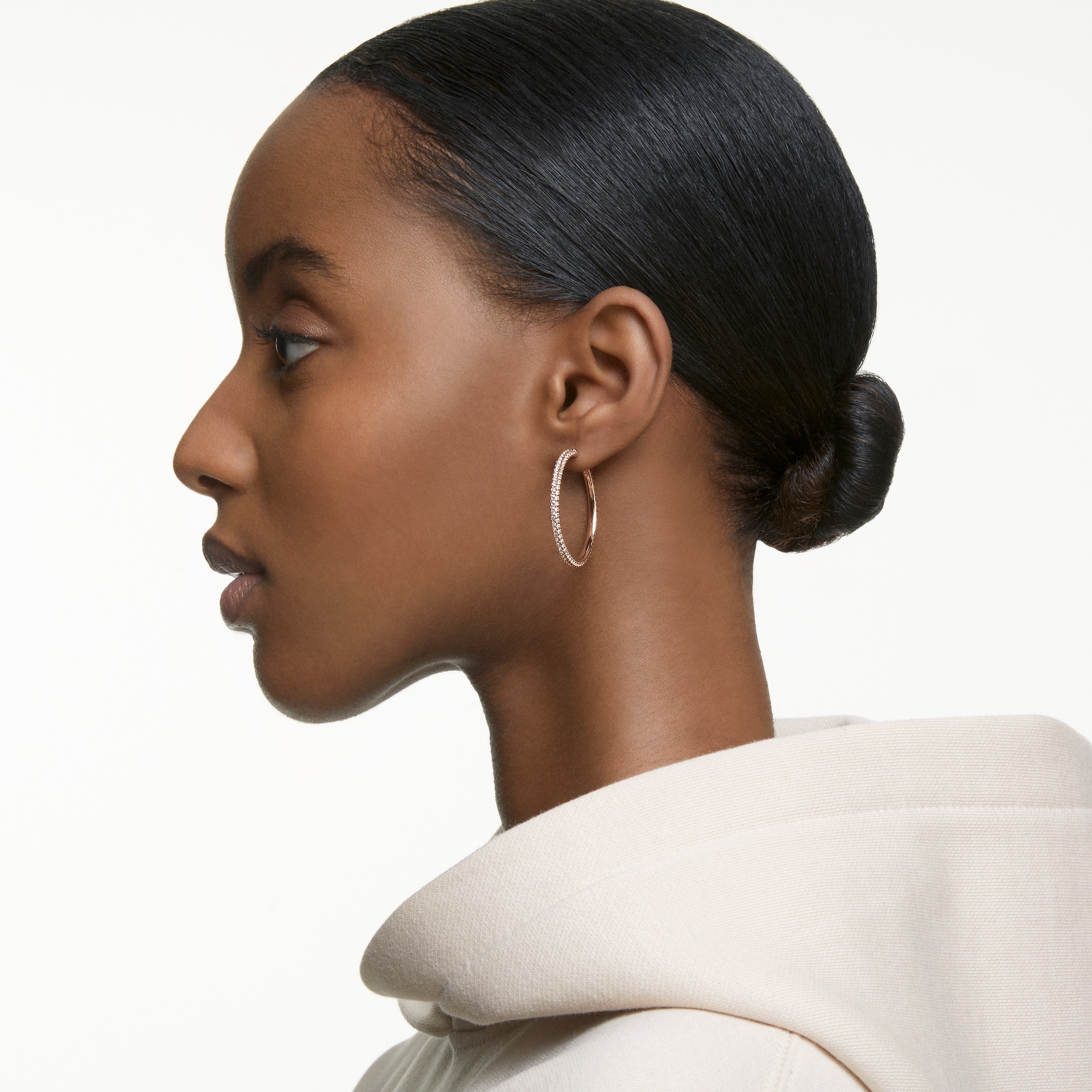 Swarovski Paar Creolen »Dextera Round« mit Swarovski® Kristall