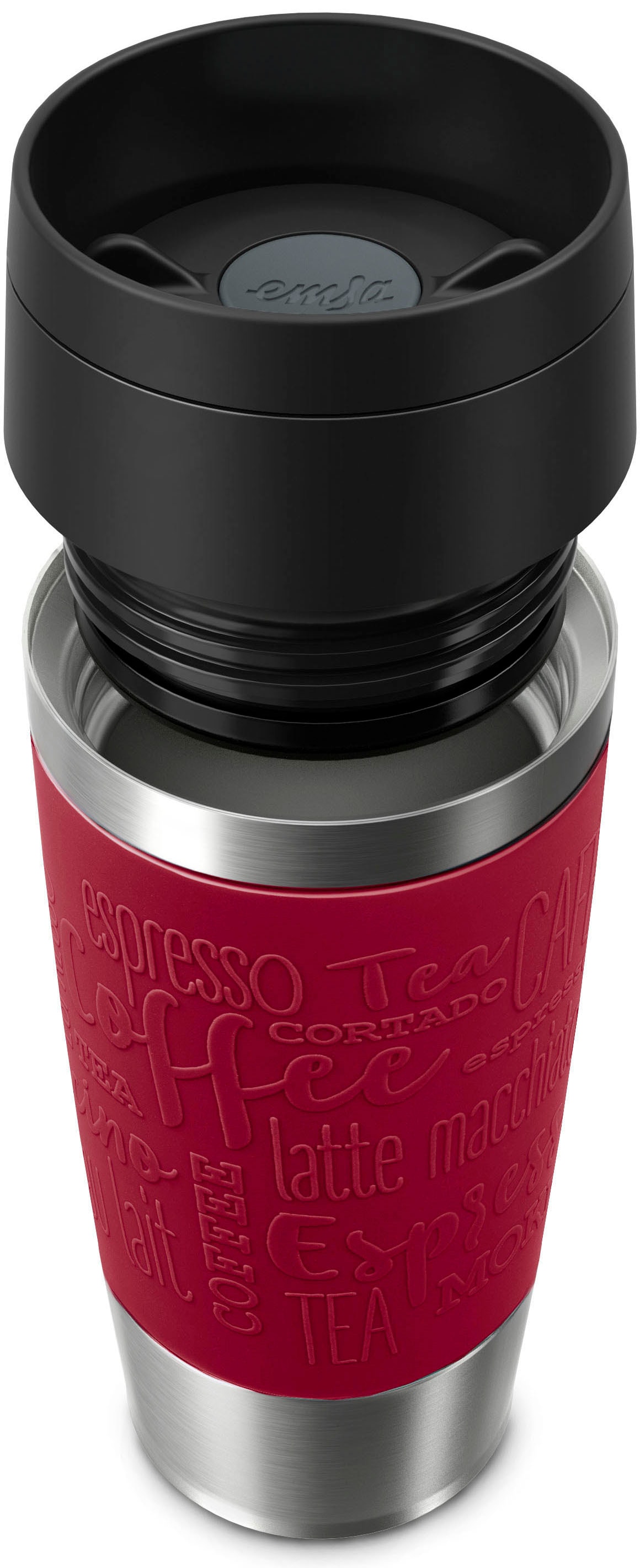 Emsa Thermobecher »Travel Mug Classic, mit 360°-Trinköffnung«, 4h heiß, 8h kalt - 360 ml / 6h heiß, 12h kalt - 500 ml, 100% dicht