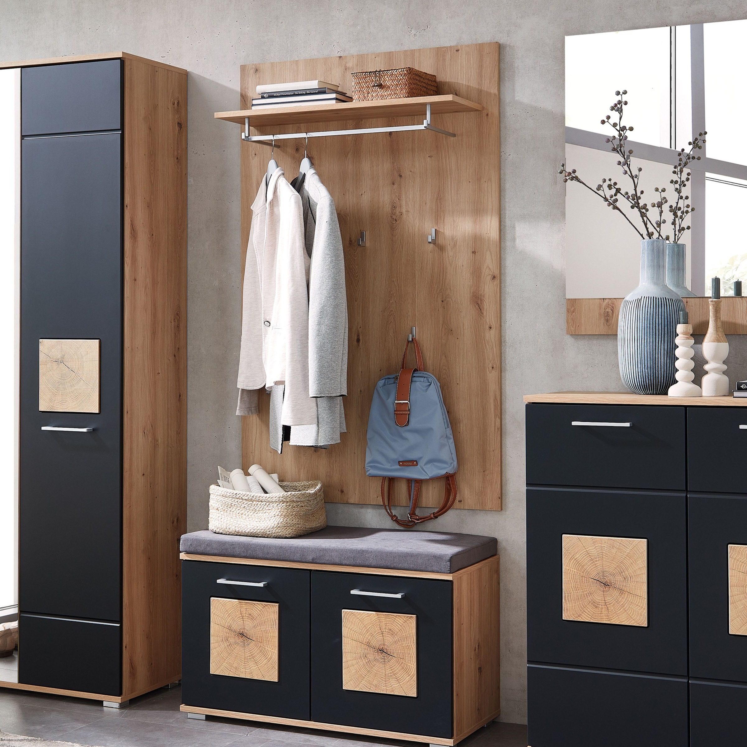 Innostyle Garderobenpaneel "Fun Garderobenpaneel, 84x135x27cm (B/H/T)" 1 St günstig online kaufen