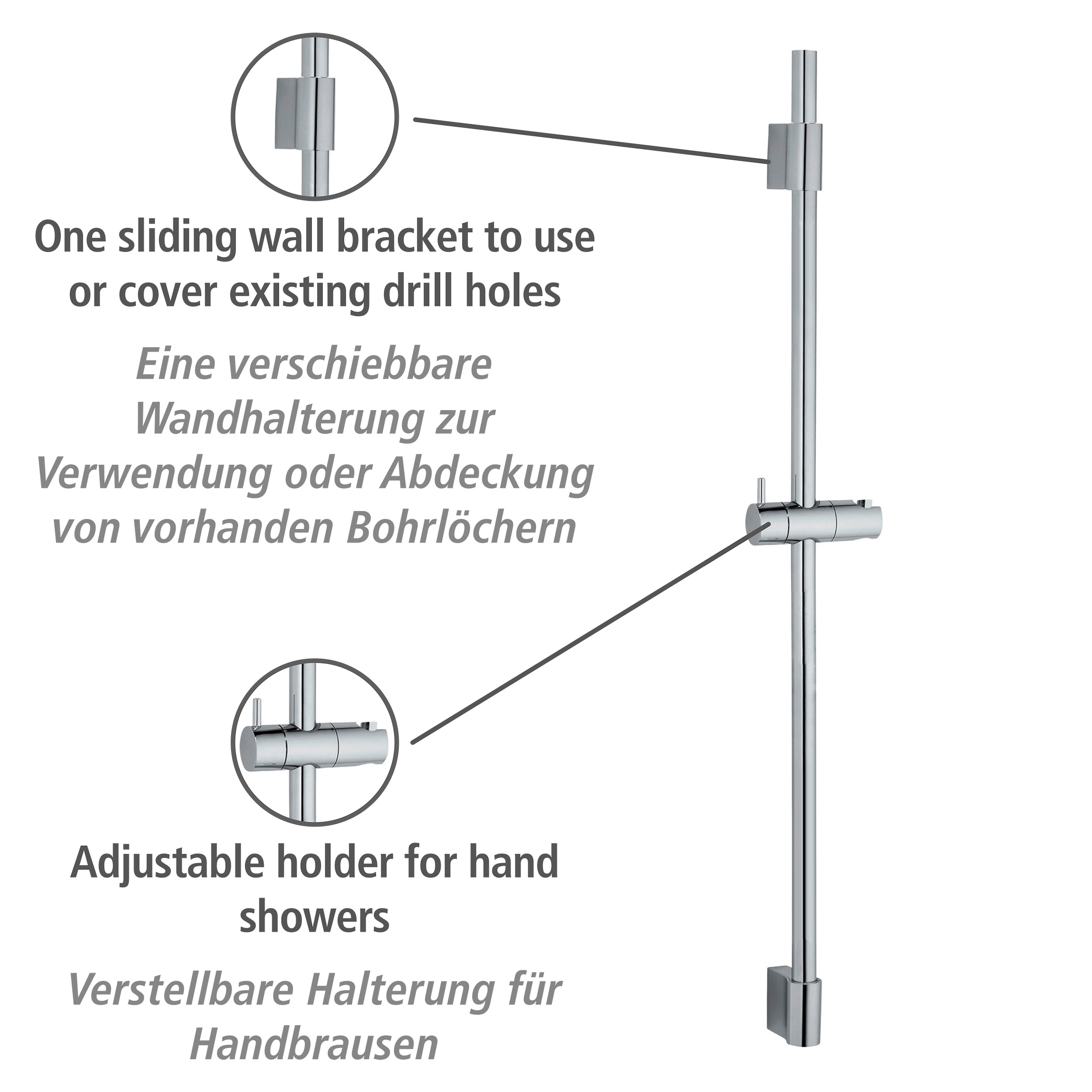 WENKO Duschstange »Classic«, Chrom