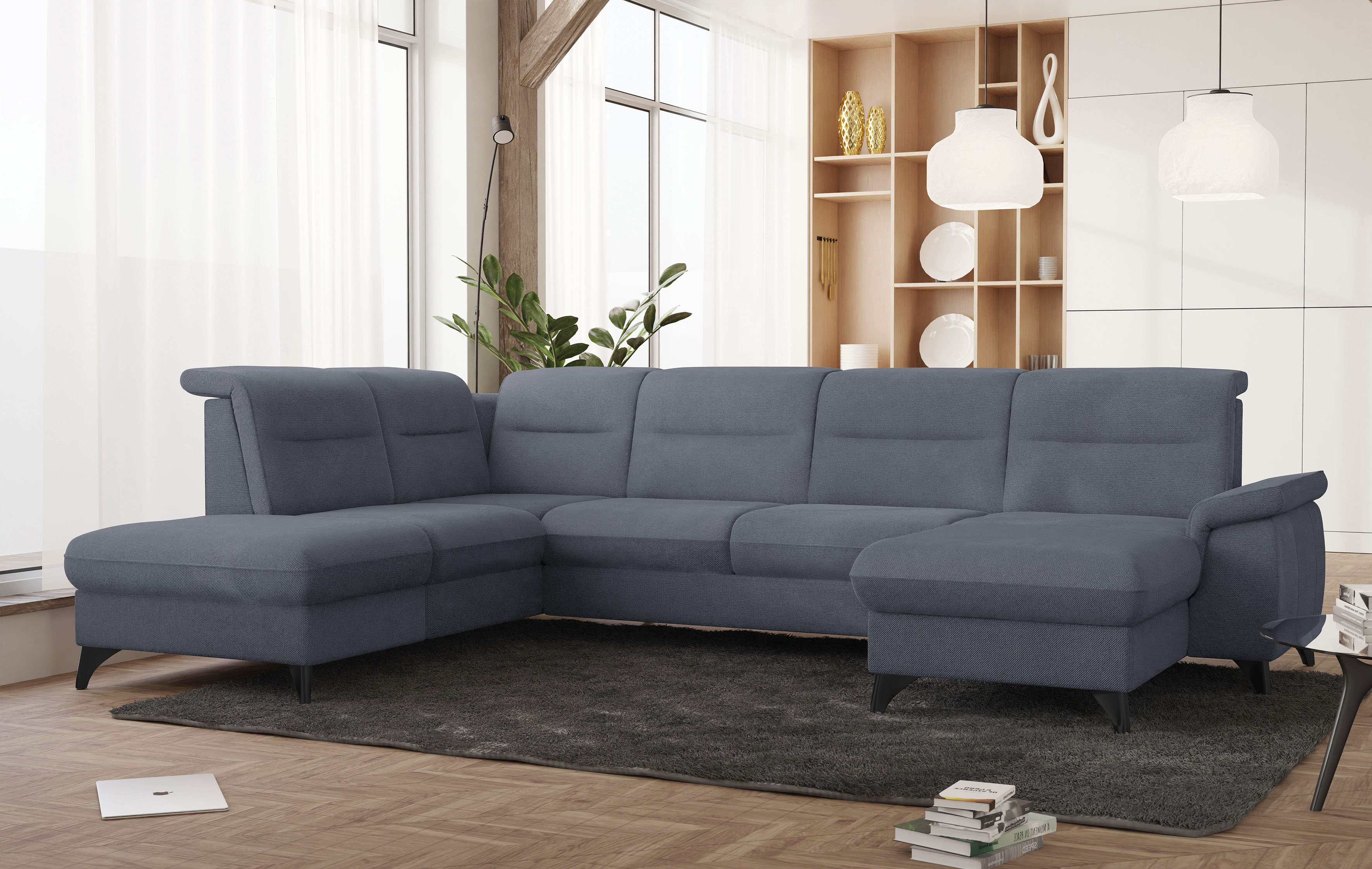 sit&more Wohnlandschaft "Astoria U-Form" wahlweise mit motorischer Relaxfunktion