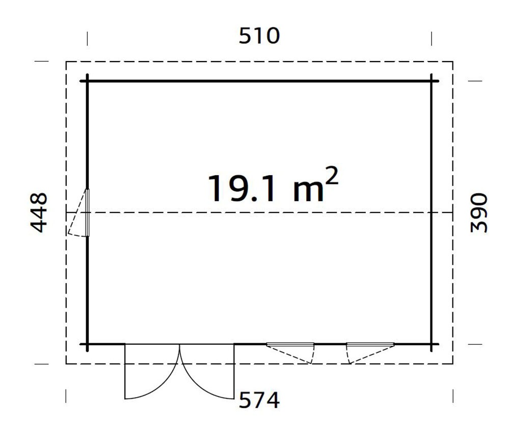 Palmako Gartenhaus »Iris« verschiedene Farben