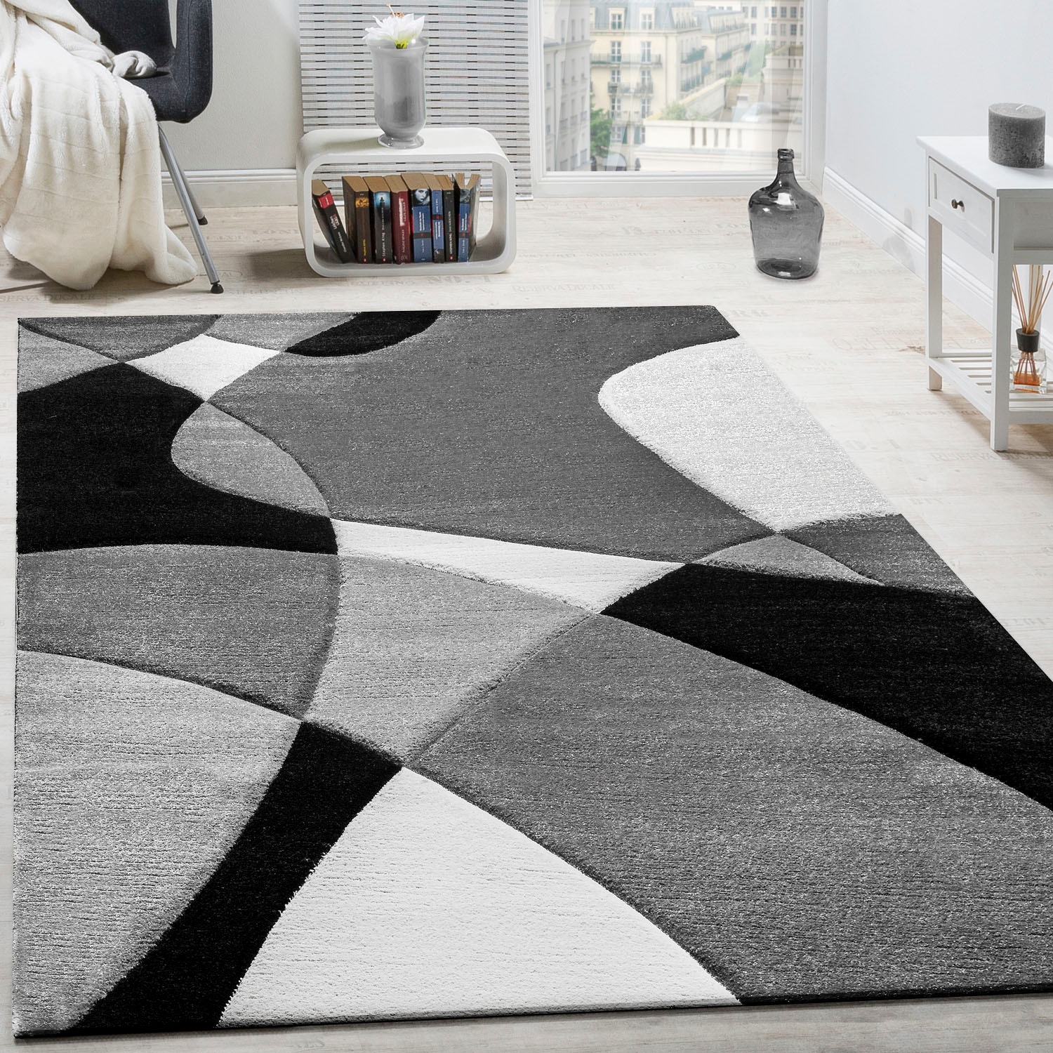 Paco Home Teppich "Diamond 664" rechteckig 16 mm Höhe 3D-Design, Kurzflor, 3D-Design, modernes geometrisches Muster