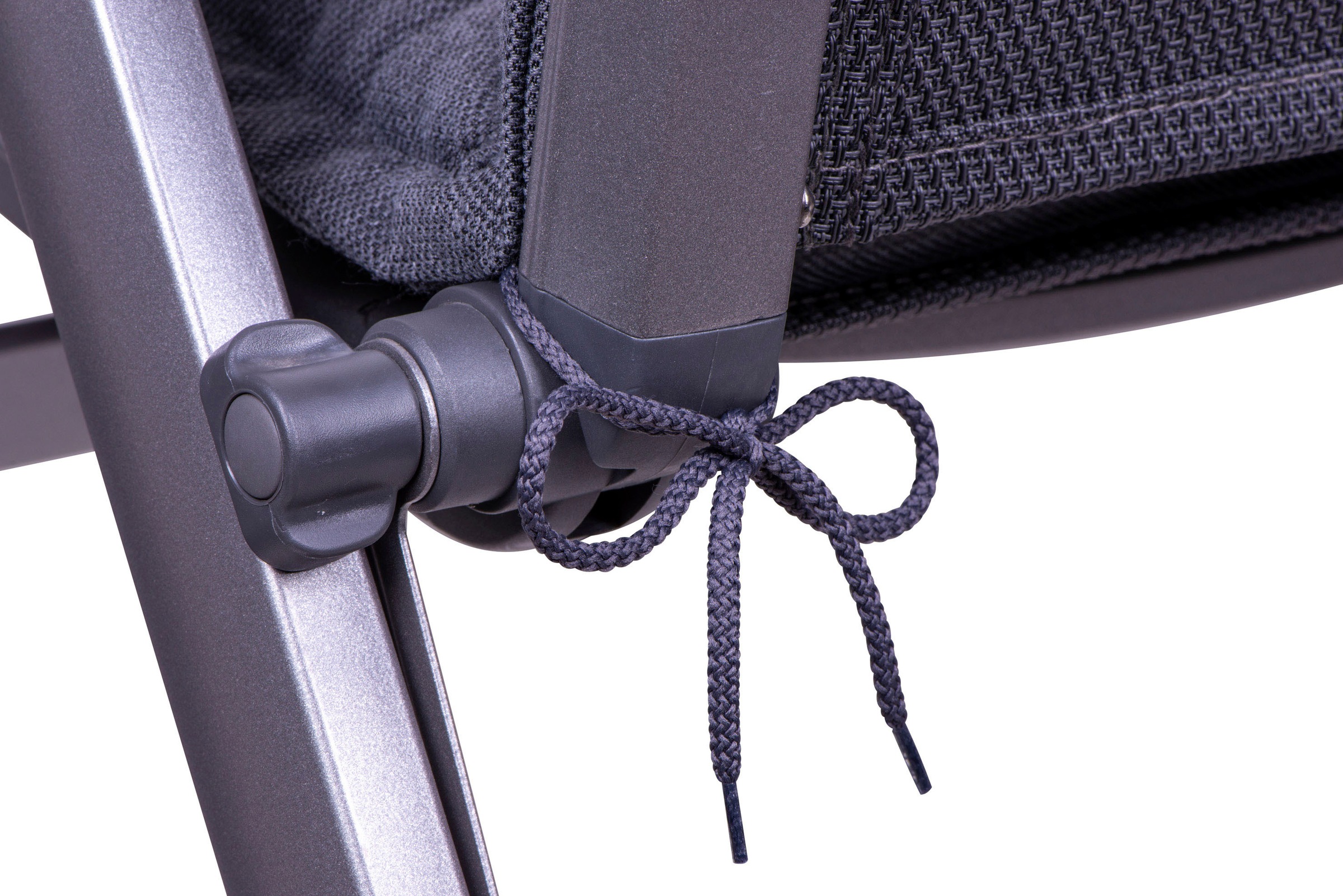 Sesselauflage GO-DE, grau (anthrazit), B:50cm H:108cm, Bezug: 100% Polyester, Polsterauflagen, mittel, wasserabweisend 3
