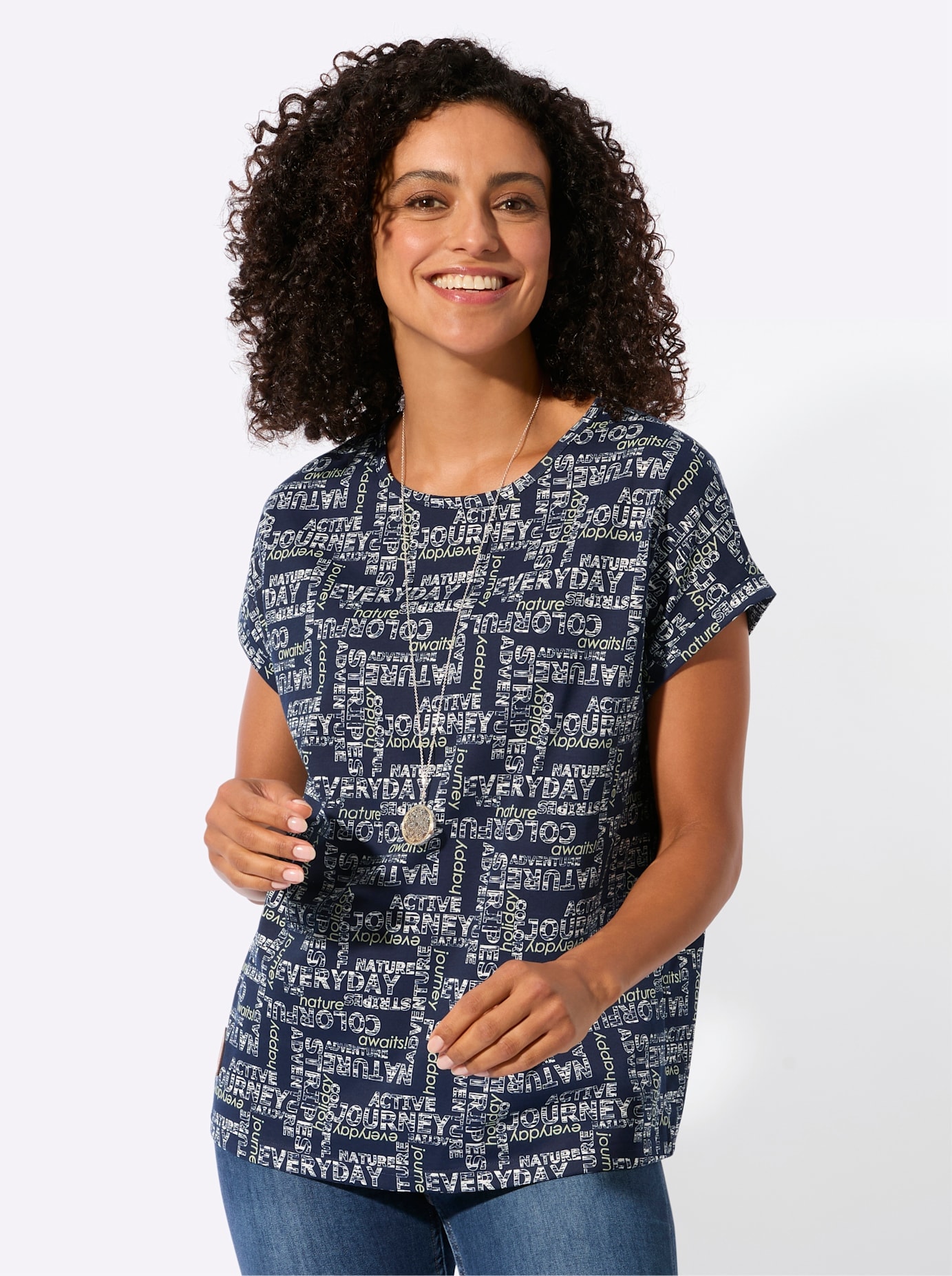 Casual Looks Print-Shirt "Druck-Shirt", 1 tlg. günstig online kaufen