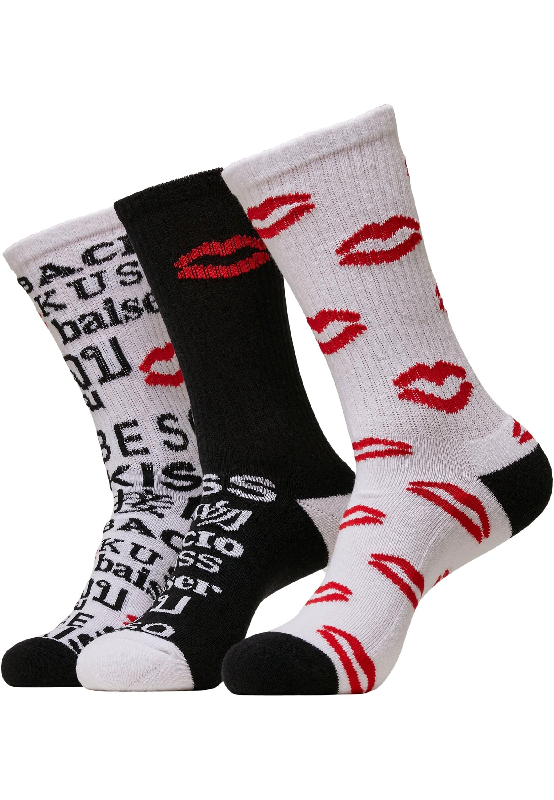 MisterTee Basicsocken »MisterTee Unisex Kiss Socks 3-Pack«, (1 Paar)