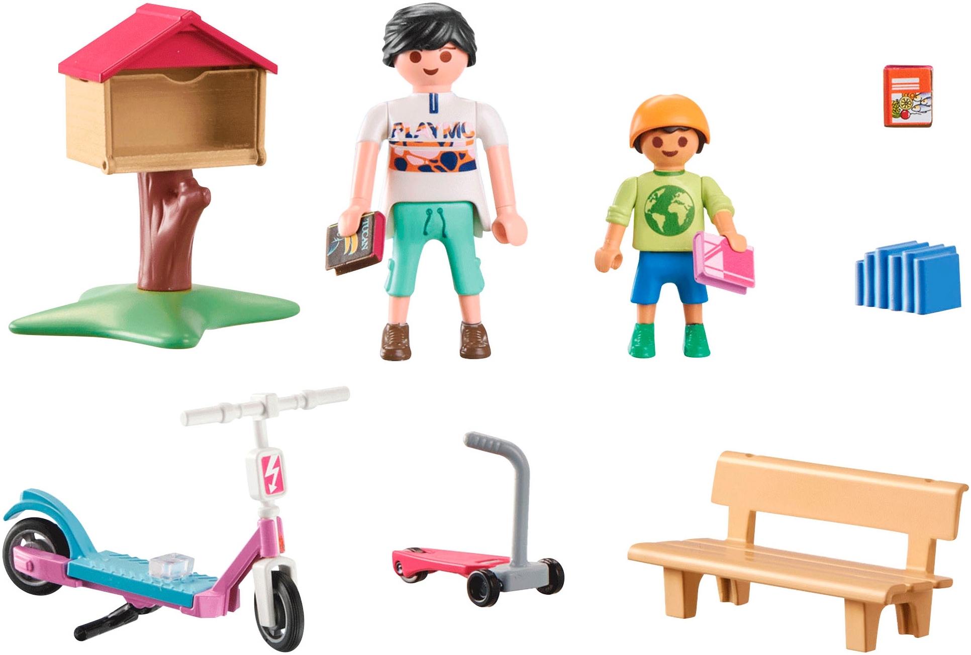 Playmobil® Konstruktions-Spielset »Büchertausch für Leseratten (71511), My Life«, (25 St.), Made in Europe