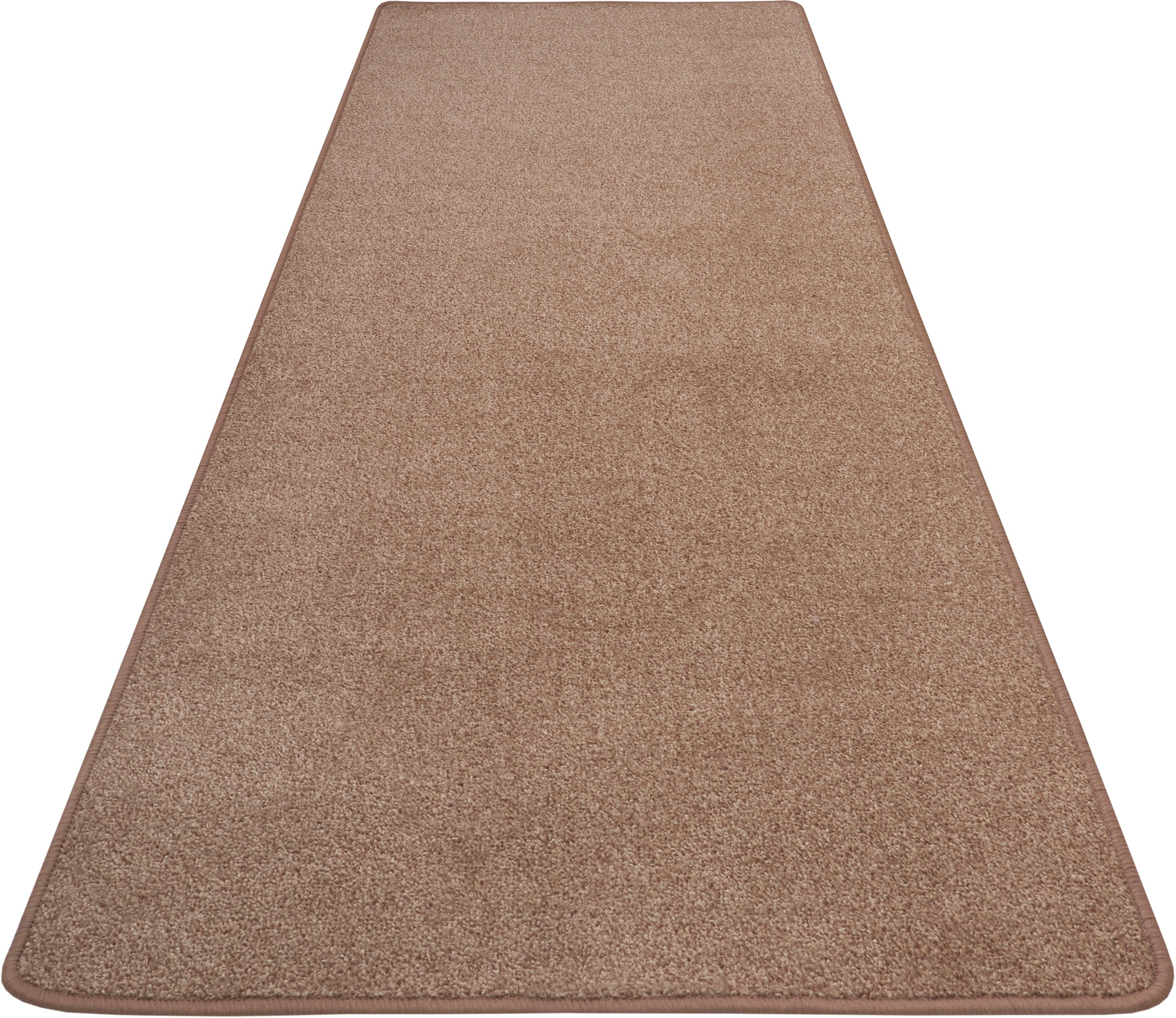 Hanse Home Exclusiv Läufer »Liberty«, rechteckig, 7 mm Höhe, Uni-Meliert, robust, kräftige Farben, rundherum farbige Kettelung