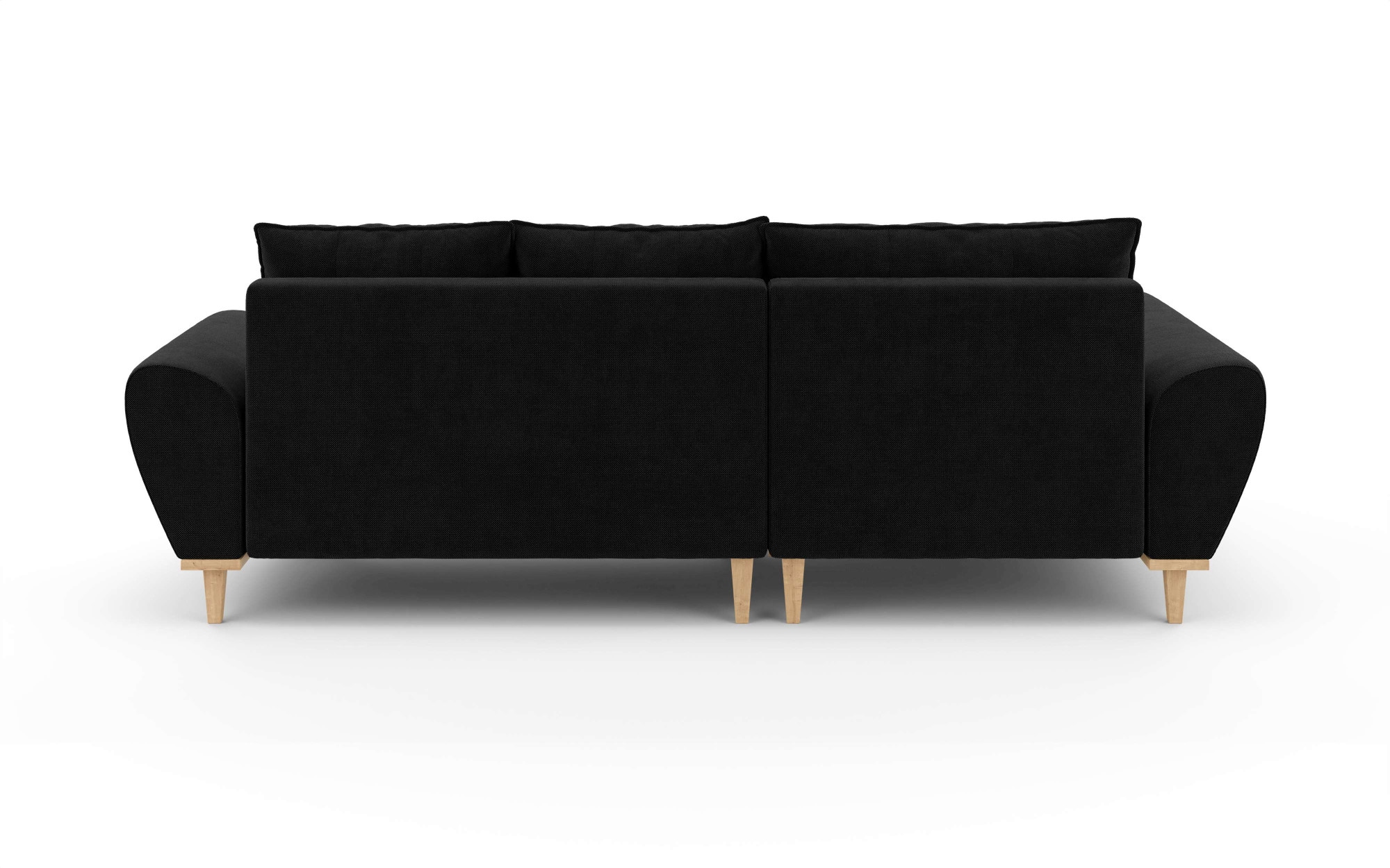 Home affaire Ecksofa »Ahrdorf mit Bettfunktion und Bettkasten, Maße: B/H/T 268/86/175 cm«, L-Form mit 3 Rückenkissen und moderne gerundete Armlehnen