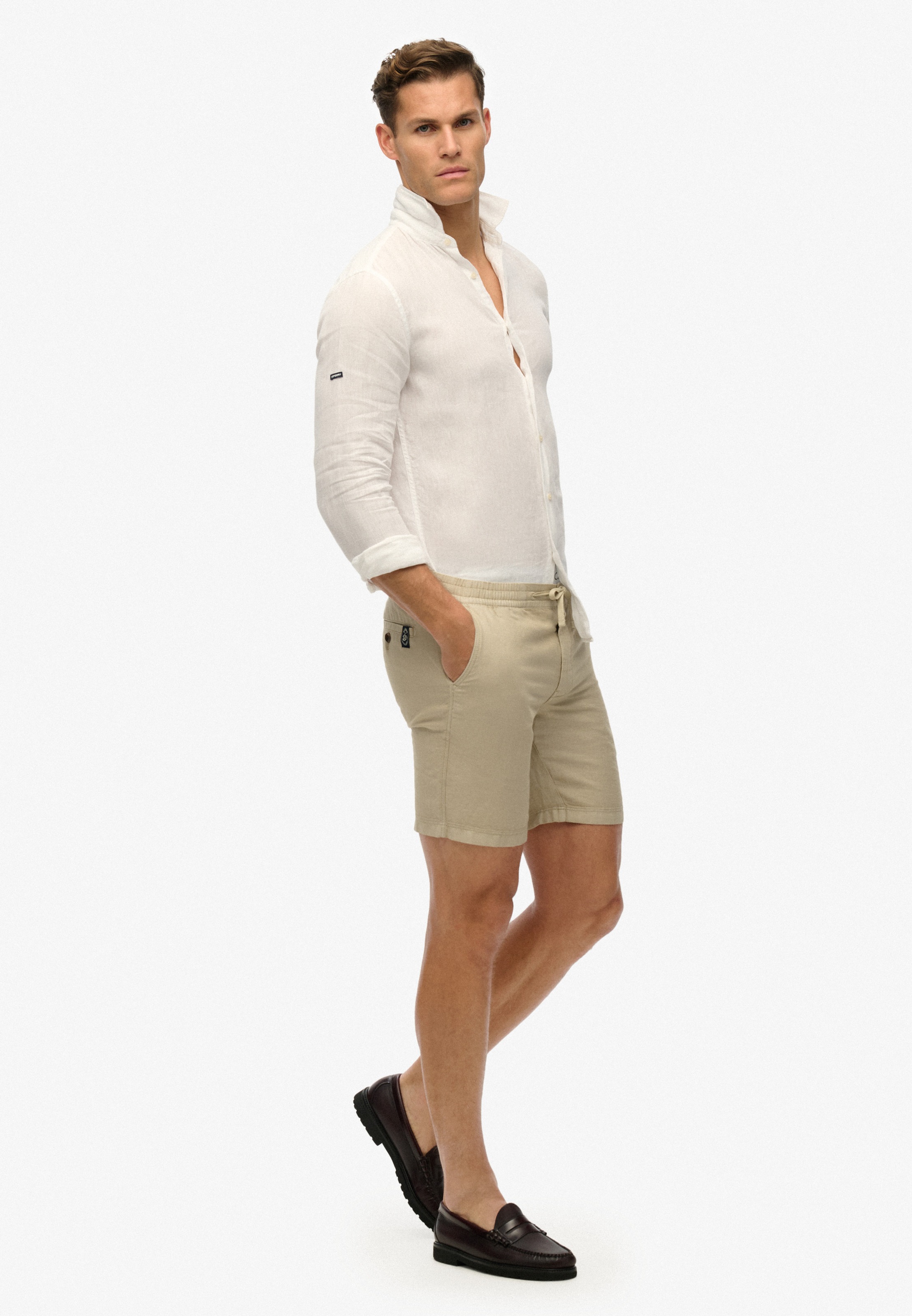Superdry Shorts »MERCHANT LINEN SHORT«
