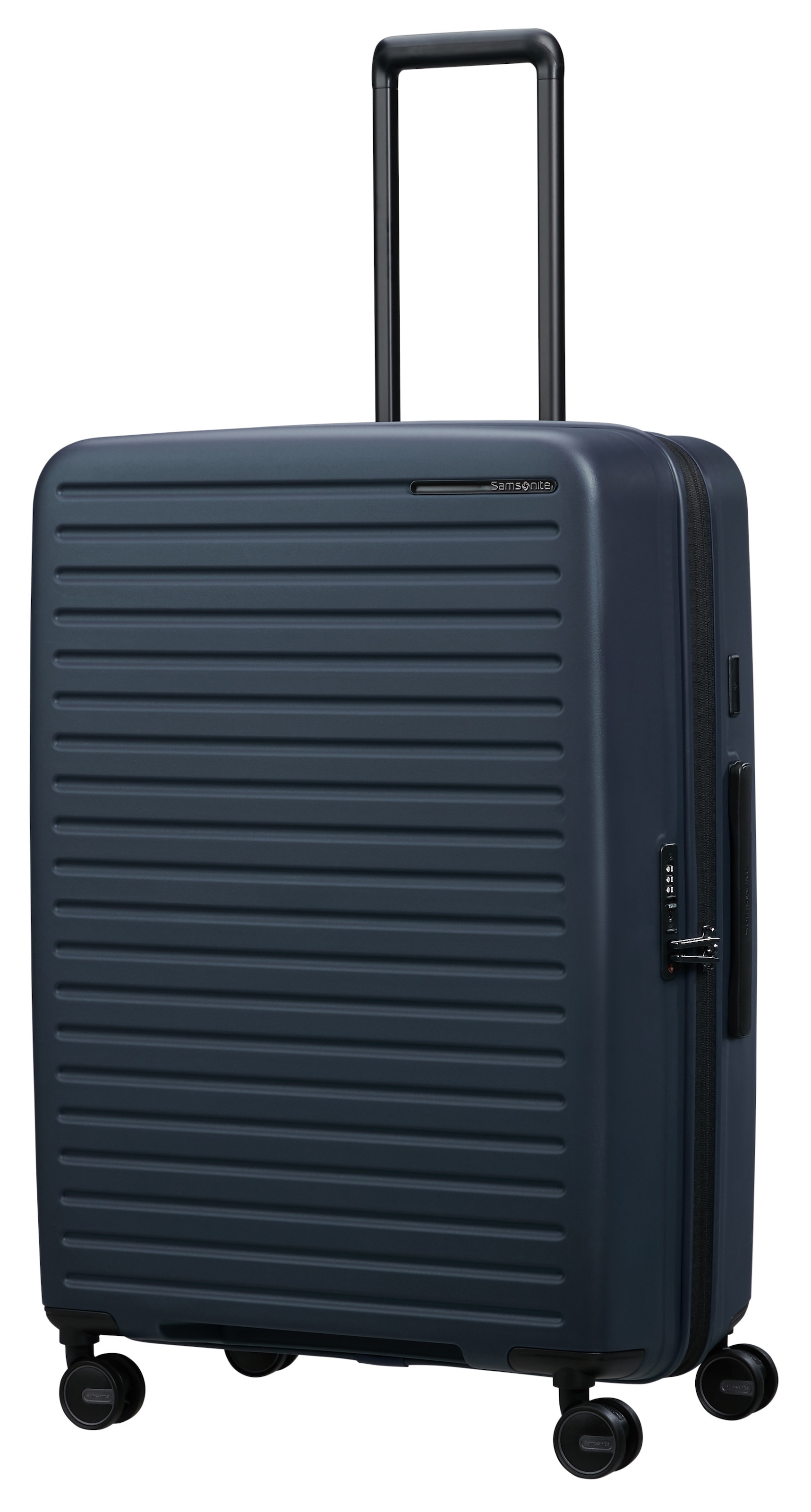 Samsonite Hartschalen-Trolley »RESTACKD, verschiedene Größen und Farben«, (mit Packtaschen), 4 Rollen, Reisekoffer mit TSA Schloss Volumenerweiterung Packtaschen