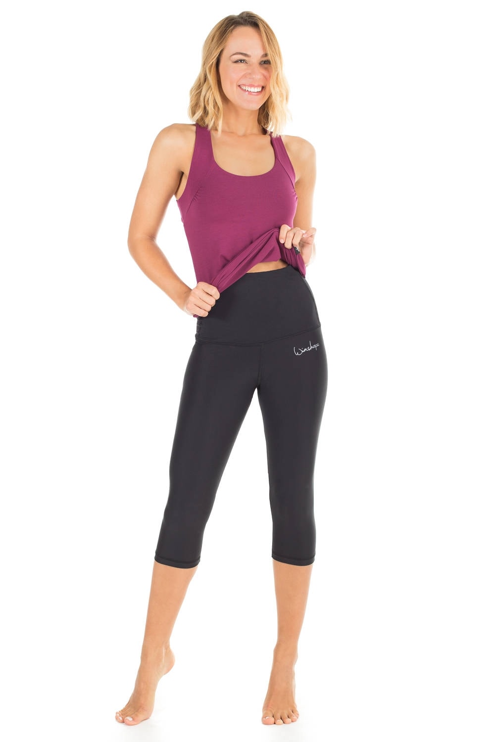 Winshape Leggings »Functional Power Shape 3/4-Tights HWL202«, High Waist mit Bauch-Weg-Effekt