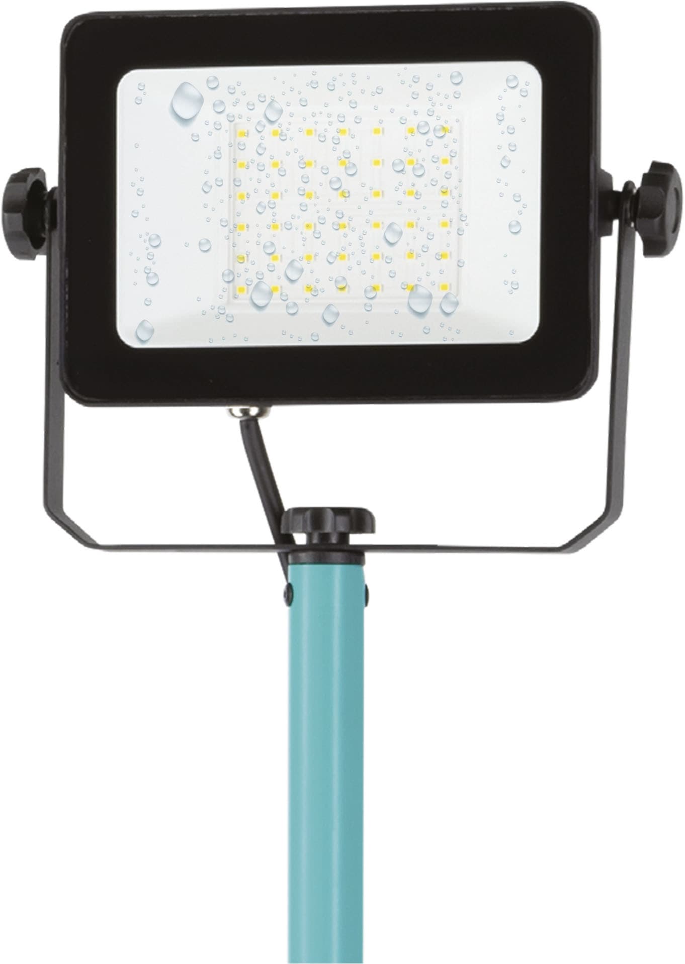 EGLO Deckenleuchte »AVELAR Strahler - Alu, Kunststoff - LED - 30W - IP65« LED-Modul 1 Stk. Neutralweiß Baustrahler, Arbeitsleuchte, Arbeitsscheinwerfer, L75xB68,5xH180,5 cm