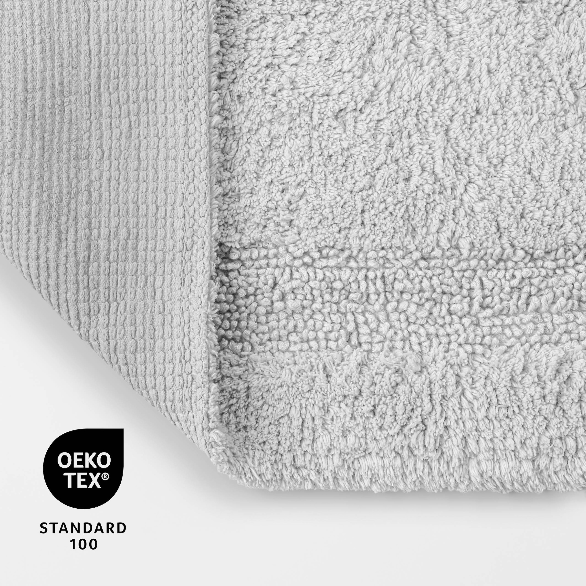 OTTO home Badematte »Meellor« Höhe 20 mm rutschhemmend beschichtet fußbodenheizungsgeeignet Badteppich, getuftet, modern, Uni, antirutsch, flauschig, Baumwolle