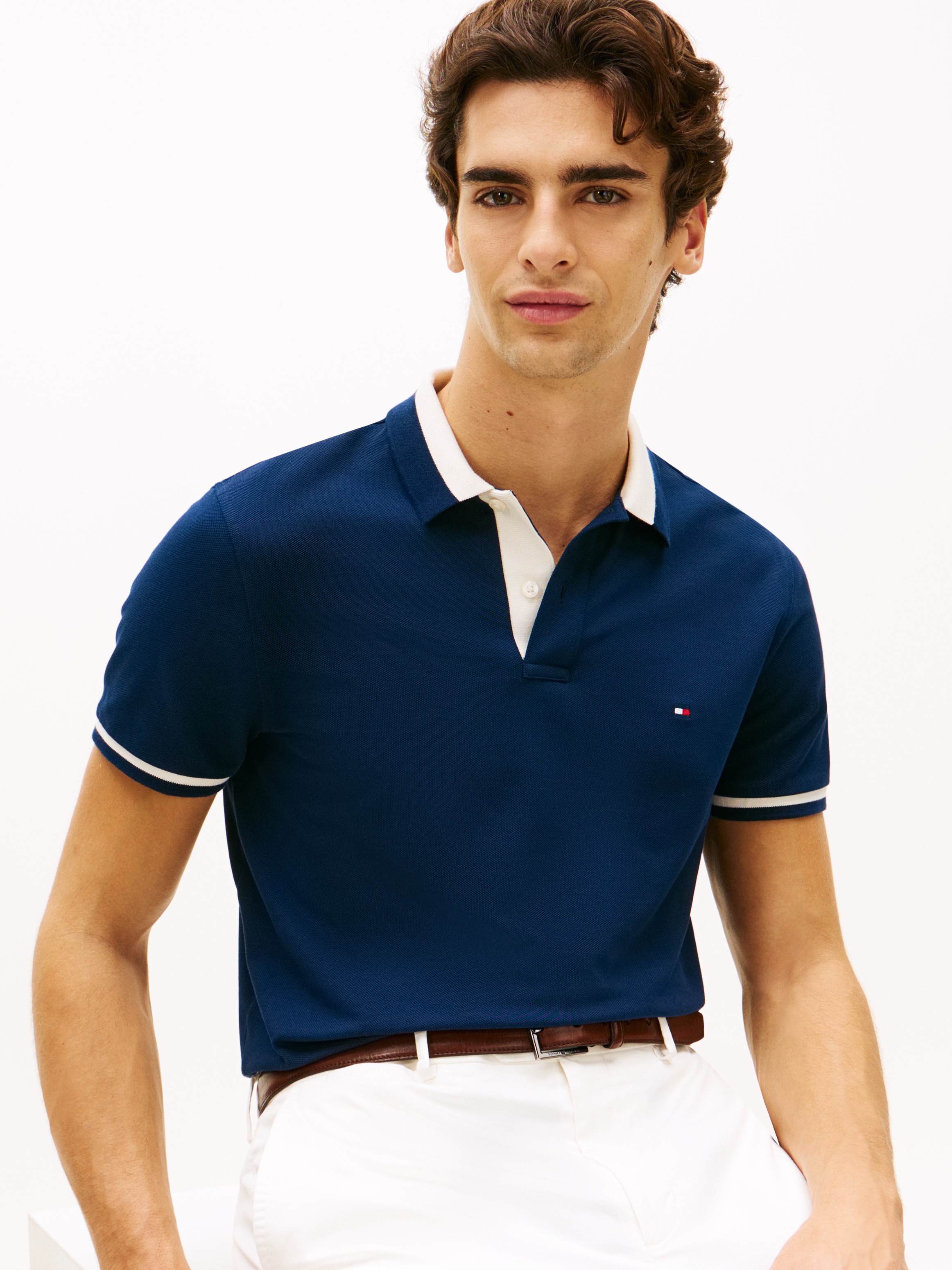 Tommy Hilfiger Poloshirt "CONTRAST COLLAR BLOCK REGULAR" Regular fit mit Po günstig online kaufen