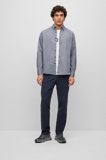 BOSS ORANGE Langarmshirt »Rickert«, (1 tlg.), mit Label-Stickerei auf der Brust