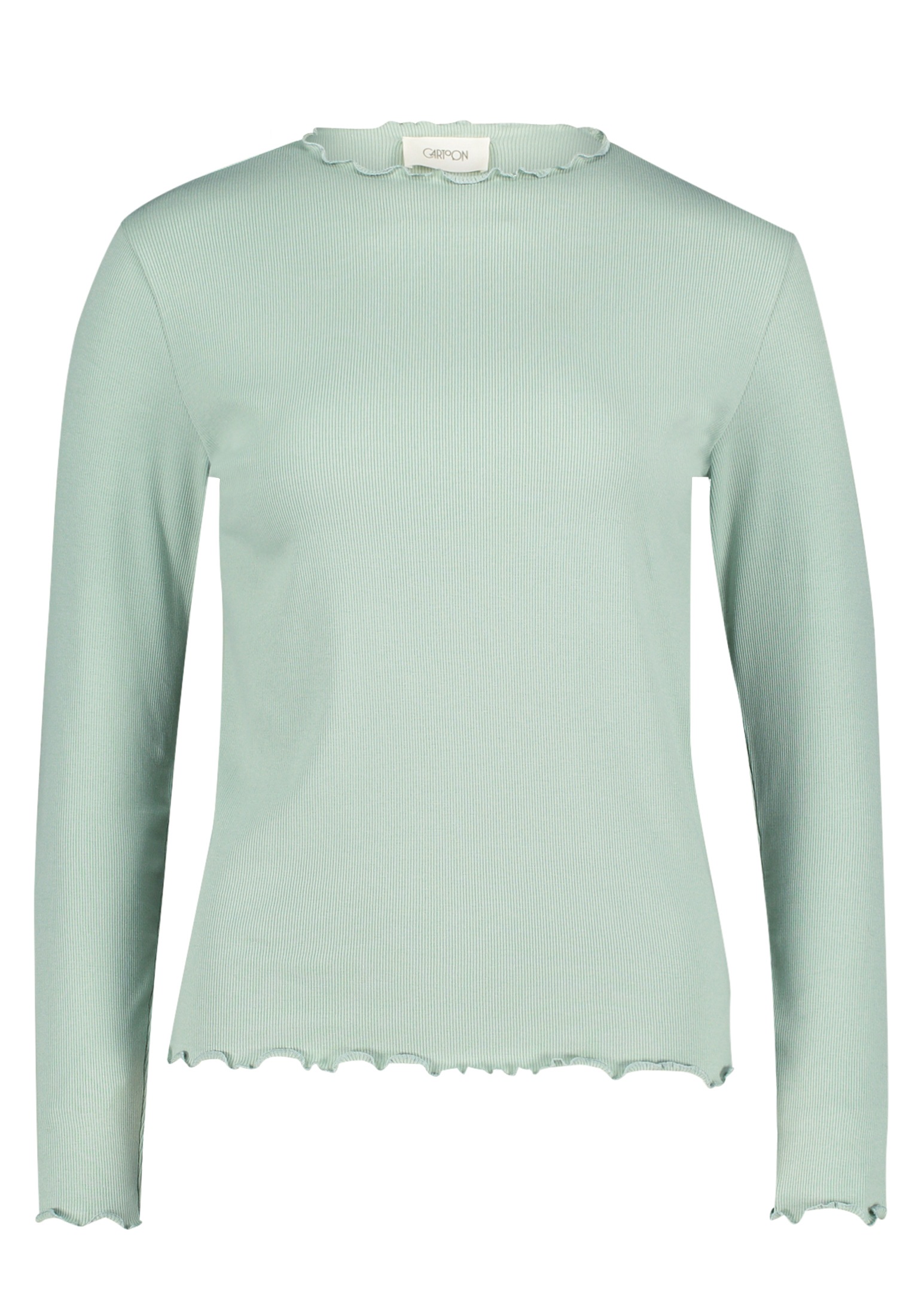 Cartoon Kurzarmshirt "Cartoon Damen Langarm-Shirt mit Kragen", (1 tlg.), Ma günstig online kaufen