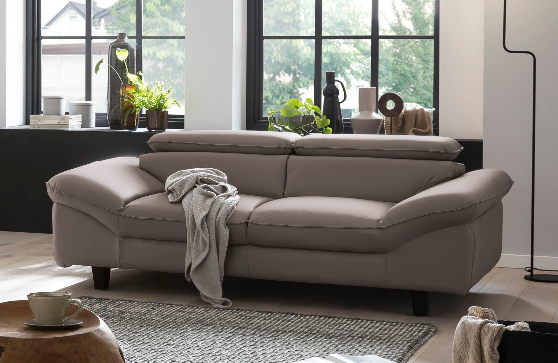 Home affaire 3-Sitzer "Pilot", Big-Sofa mit Kopfteilverstellung günstig online kaufen