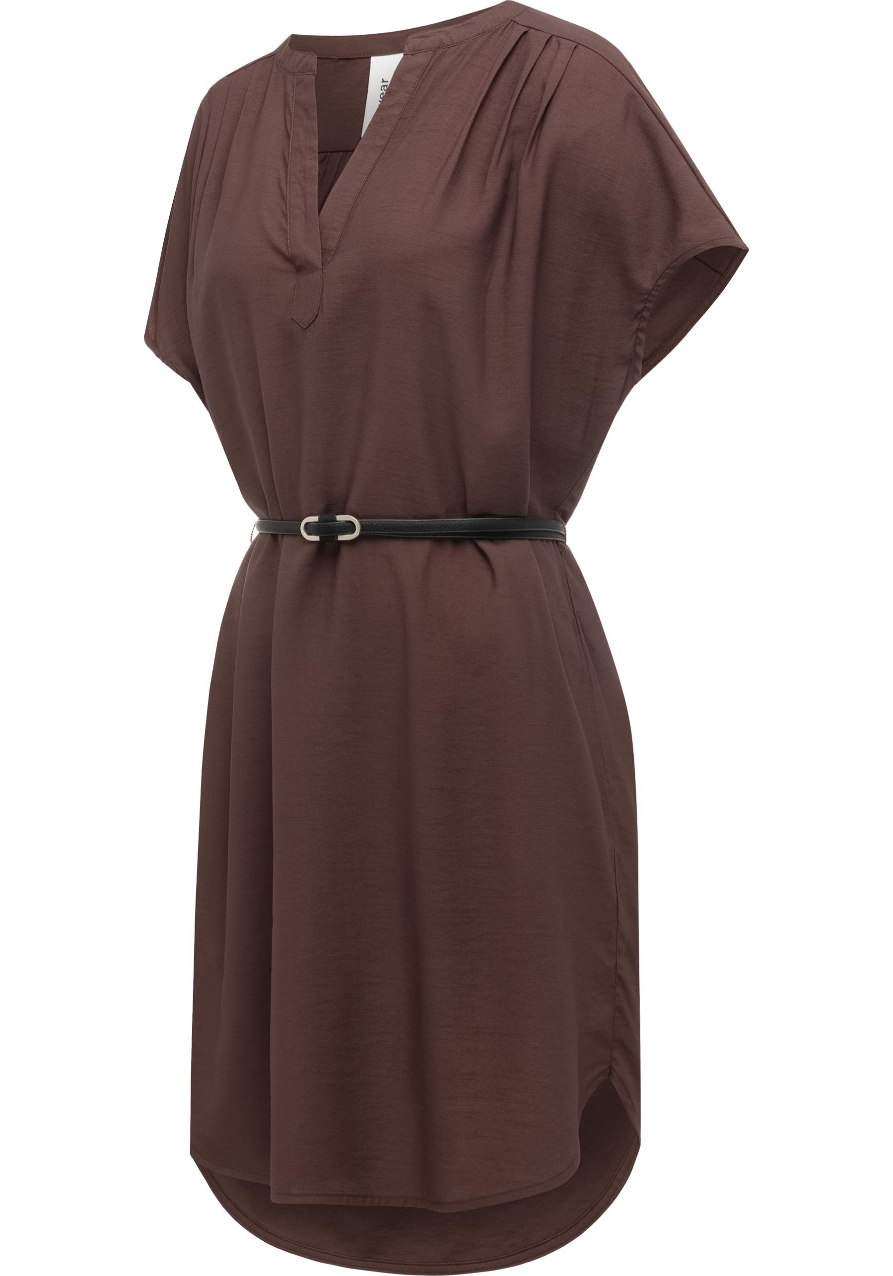 Ragwear Minikleid »Klarisa« Ohne Taschen Lockeres Oversize Sommerkleid mit Gürtel