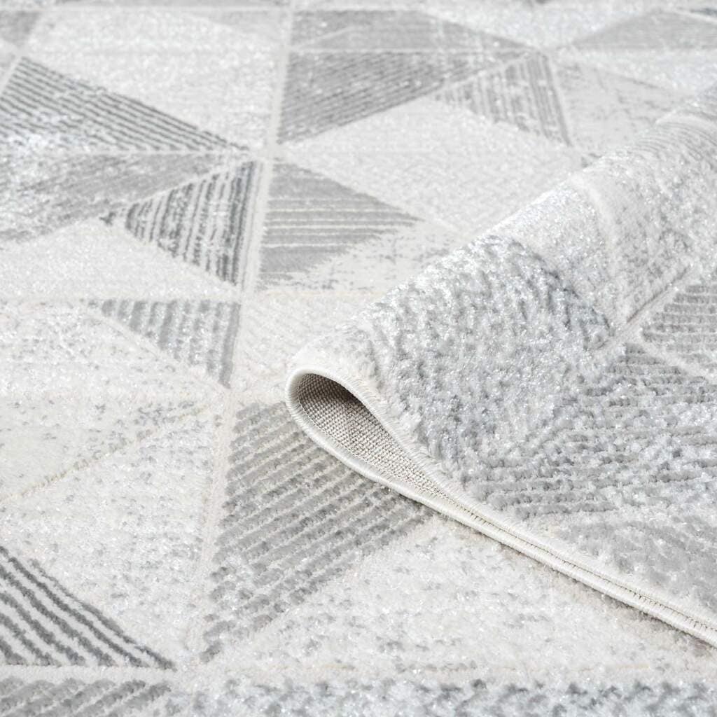 Carpet City Teppich »ANTIK231«, rund, 10 mm Höhe, Kurzflor, 3D-Optik, Klassisch-Modern für Wohnzimmer, Schlafzimmer
