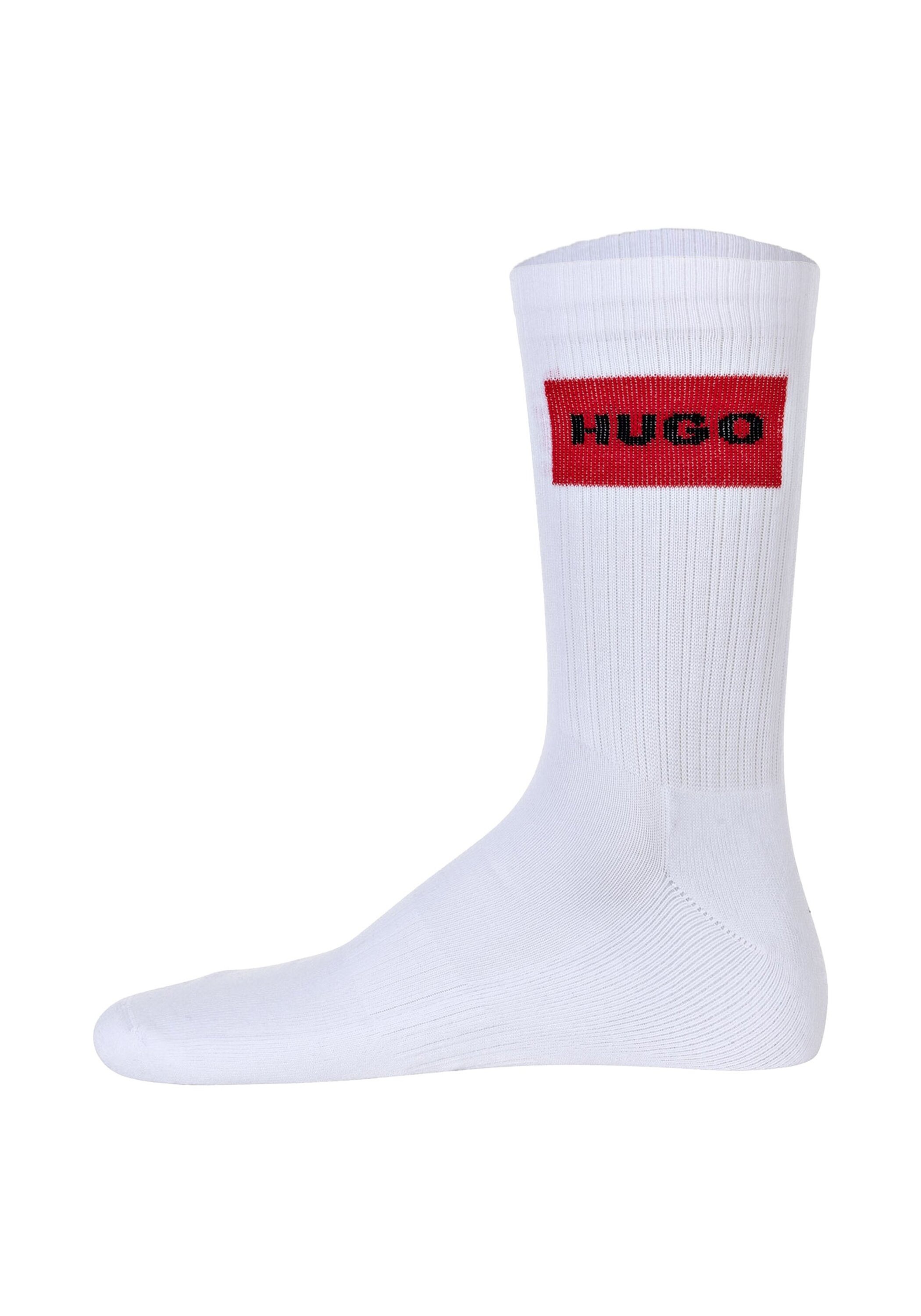 HUGO Kurzsocken »Socken 3P QS RIB LABEL CC 3er Pack«