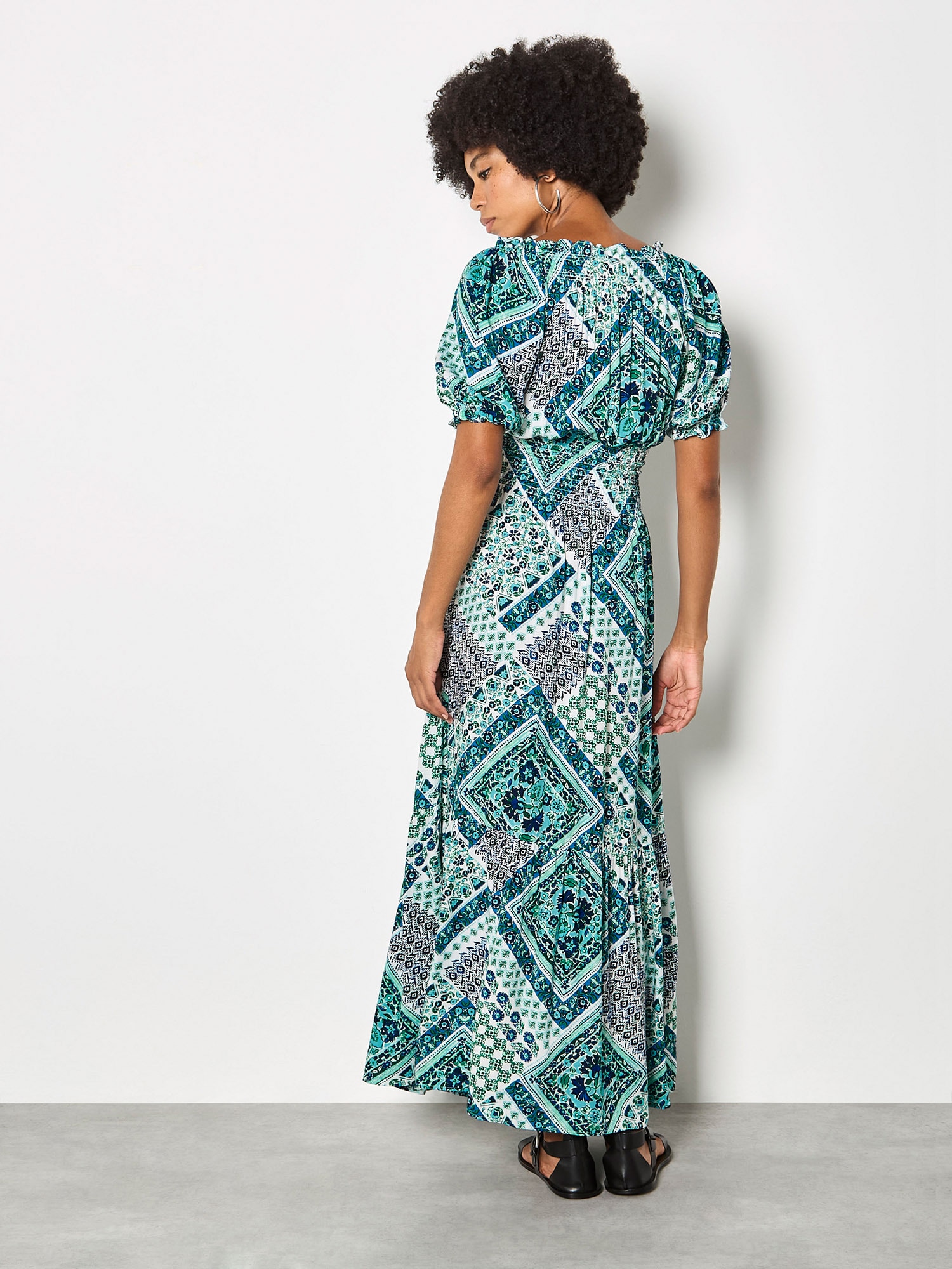 Apricot Maxikleid »Maxikleid im Boho Stil« mit Folk-Print