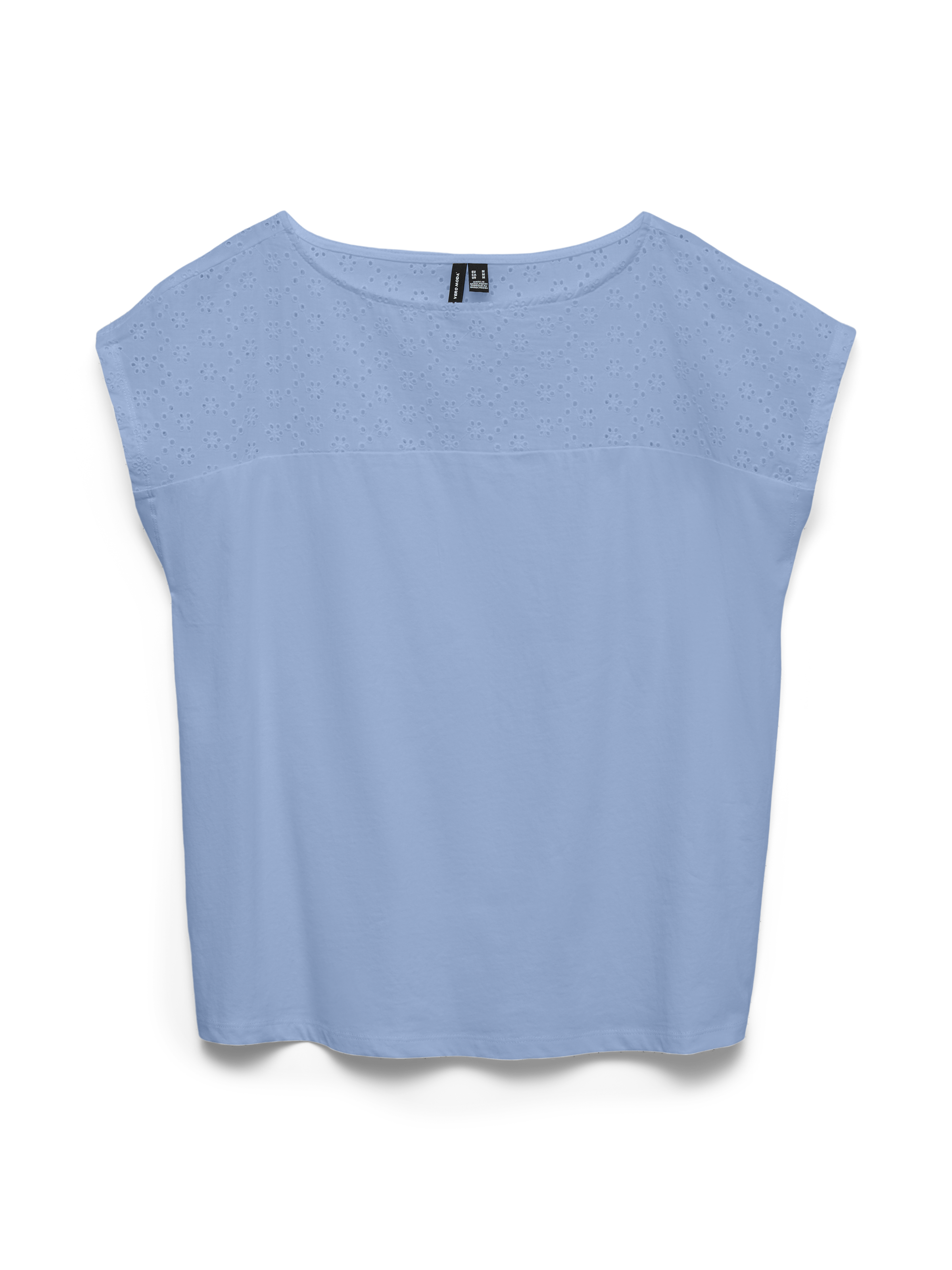 Vero Moda Spitzentop "VMJANNI CS BOAT NECK TOP JRS GA" Baumwolle günstig online kaufen