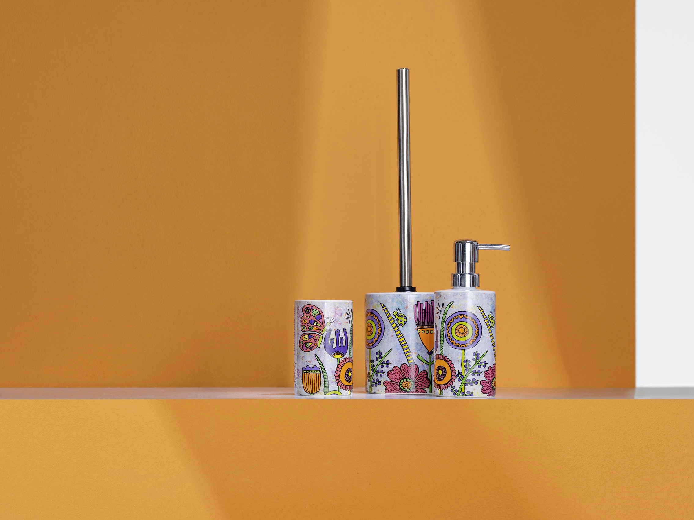 WENKO Seifenspender »Rollin'Art Full Bloom«, aus hochwertiger Keramik
