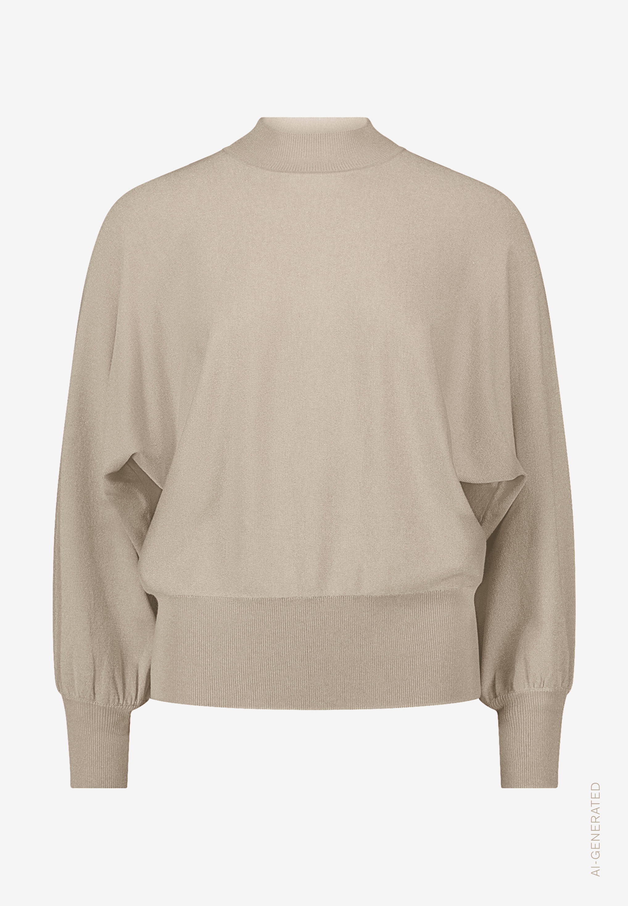 Zero Stehkragenpullover mit Glitzergarn