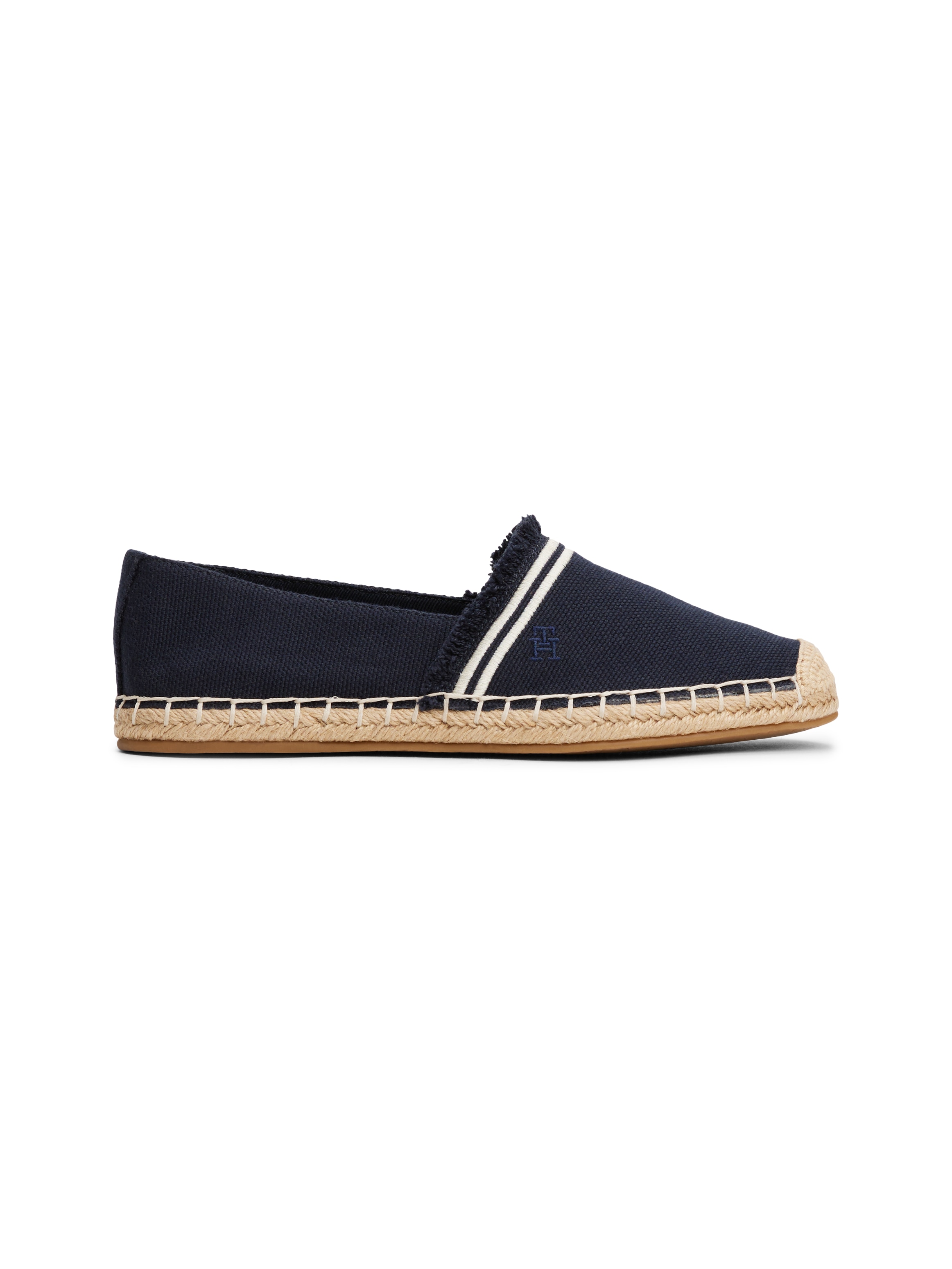 Thumbnail - Tommy Hilfiger Espadrille "FRINGE CANVAS CLOSED ESPADRILLE", Halbschuh, Schlupfschuh, Sommerschuh mit ausgefransten Rand