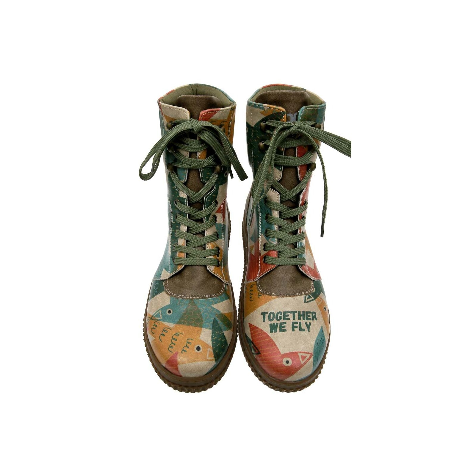 DOGO Schnürboots »Future High Top Boots Together We Fly Damen Stiefeletten«, Vegan