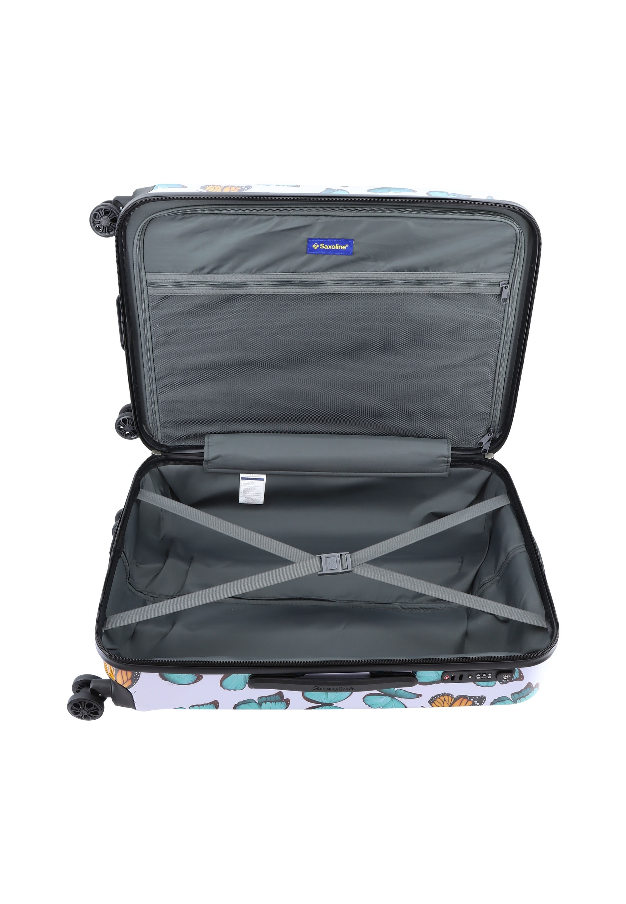 Saxoline® Koffer »Springful« mit vollintegriertem Aluminium-Trolleysystem