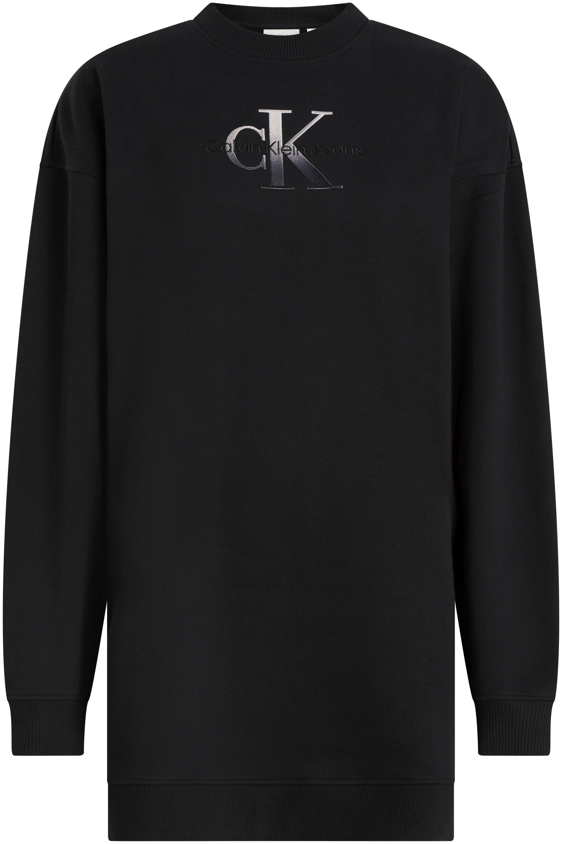 Calvin Klein Jeans Sweatkleid »EMBROIDERED MONOLOGO CREW DRESS«, mit Logostickerei