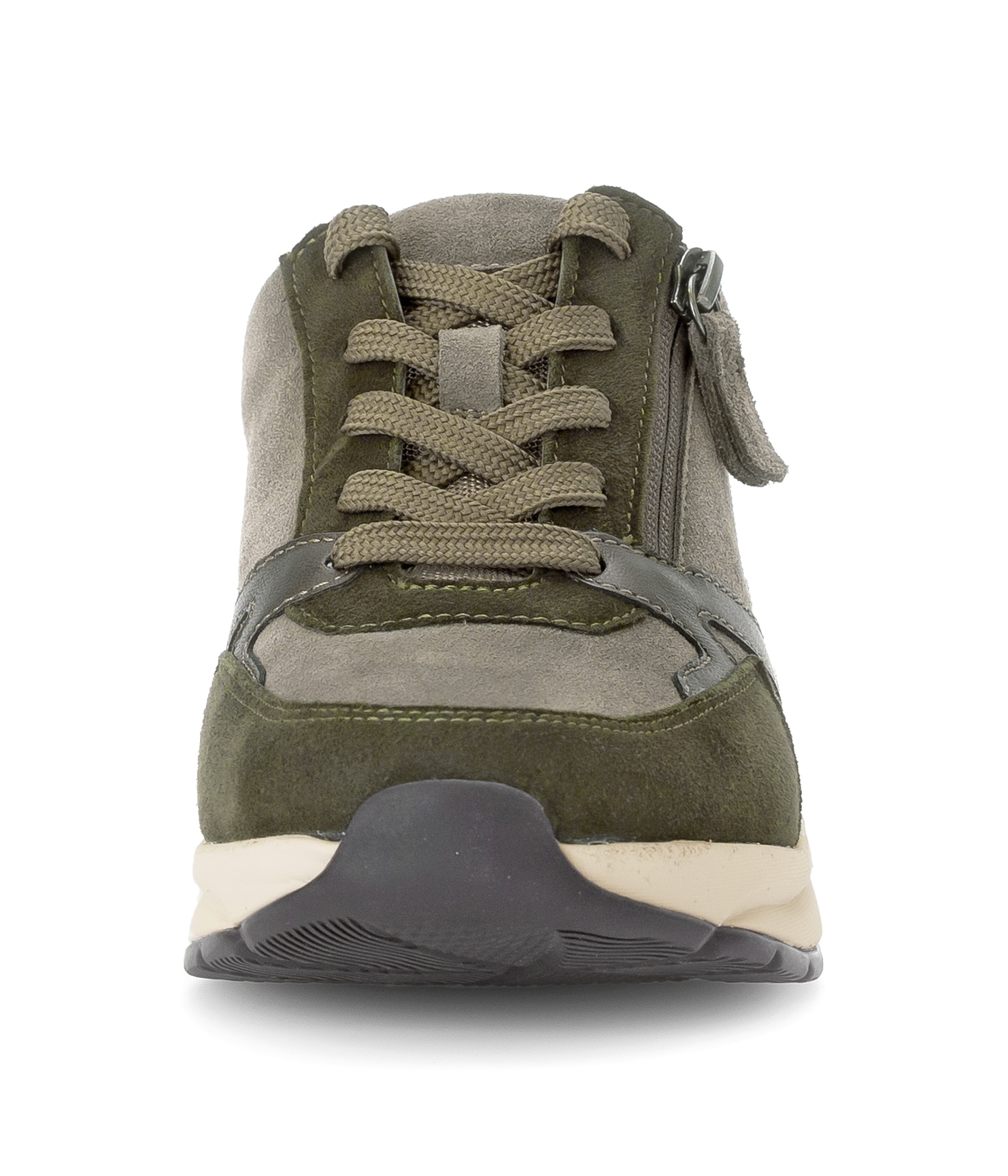 Gabor Rollingsoft Keilsneaker, Schnürer, Halbschuh, Freizeitschuh mit zusätzlichem Reißverschluss