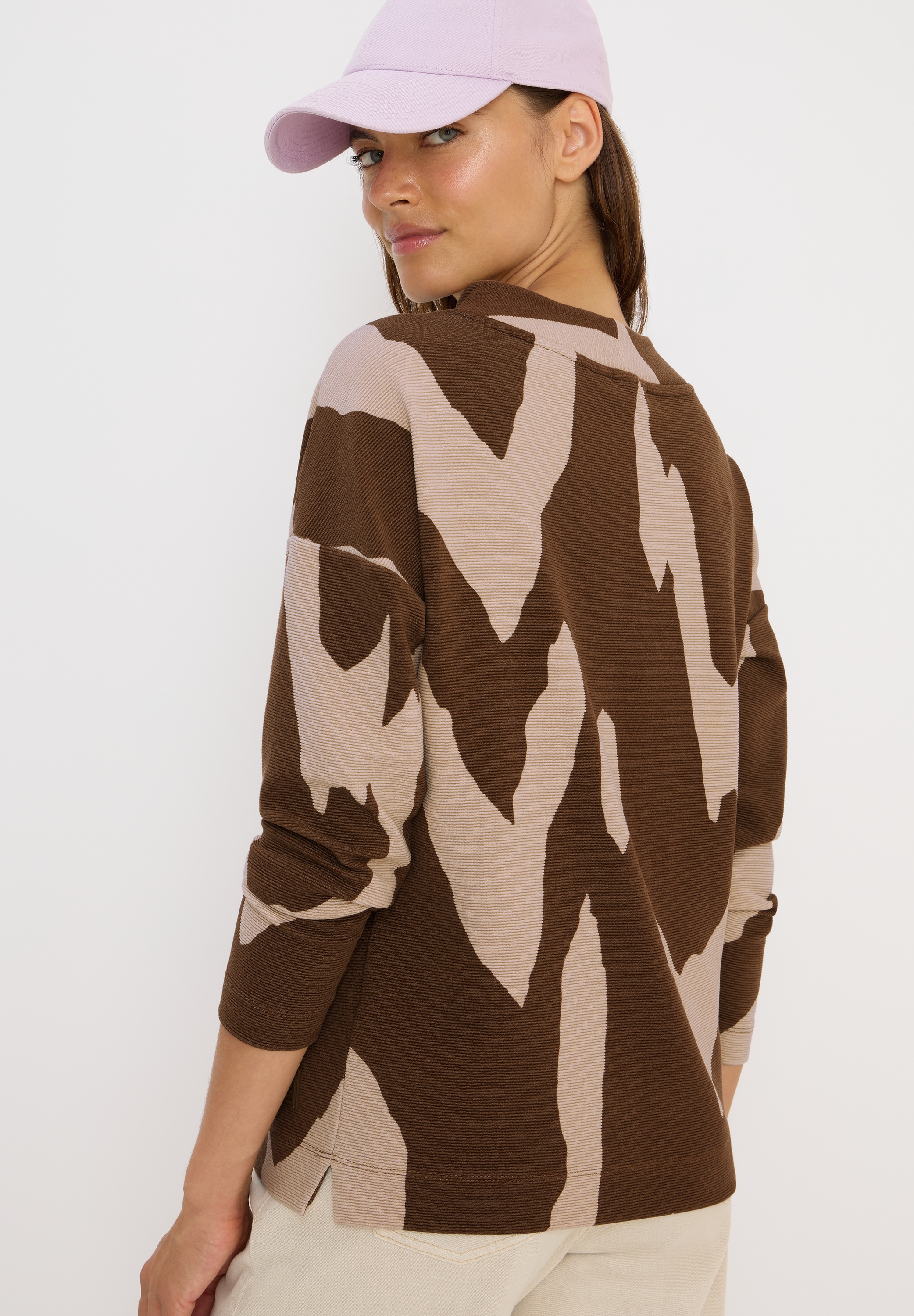 Cecil Langarmshirt aus strecthigem Viskosematerial