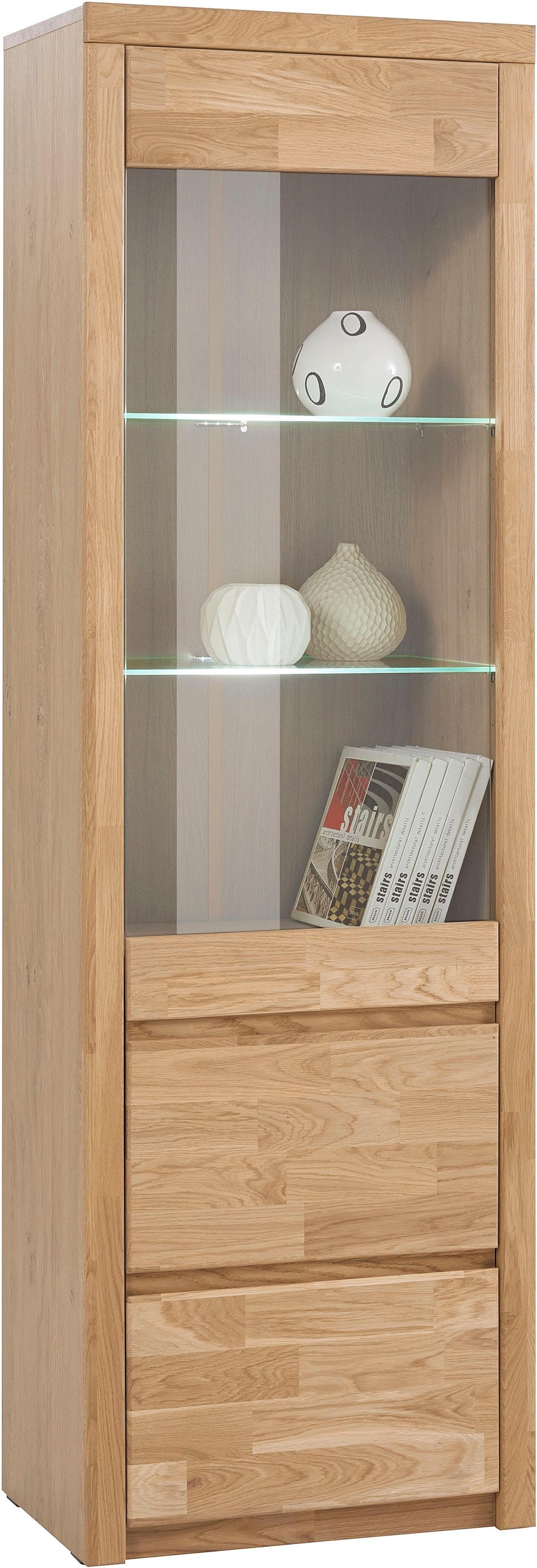 OTTO home Vitrine "SILKEBORG75, Tür mit Glaseinsatz, Türanschlag wechselbar günstig online kaufen