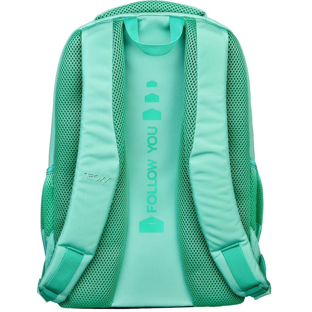 neoxx Schulrucksack »Fly, Mint to be«, Reflektionsnaht