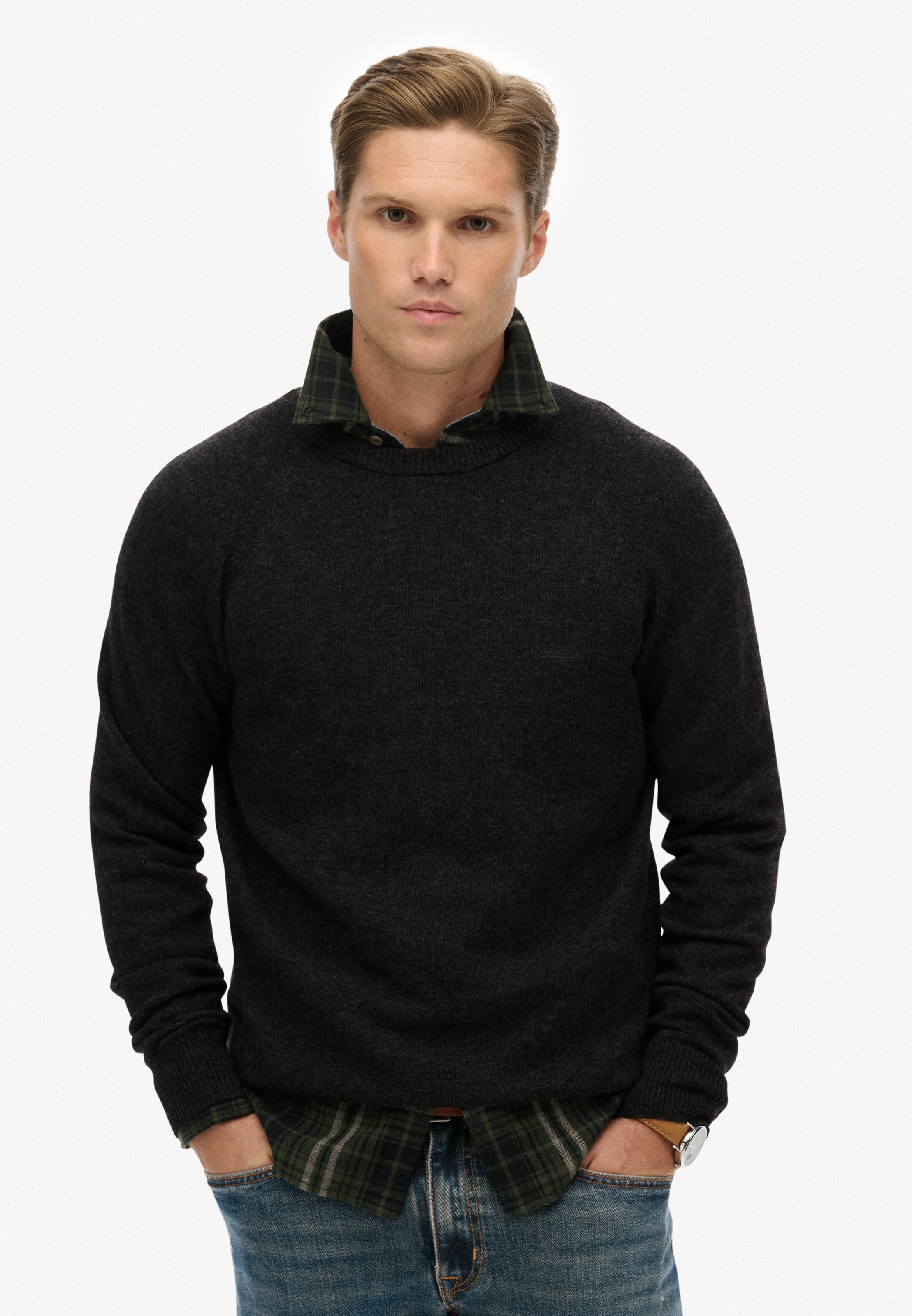 Superdry Strickpullover "WOOL BLEND JUMPER" günstig online kaufen
