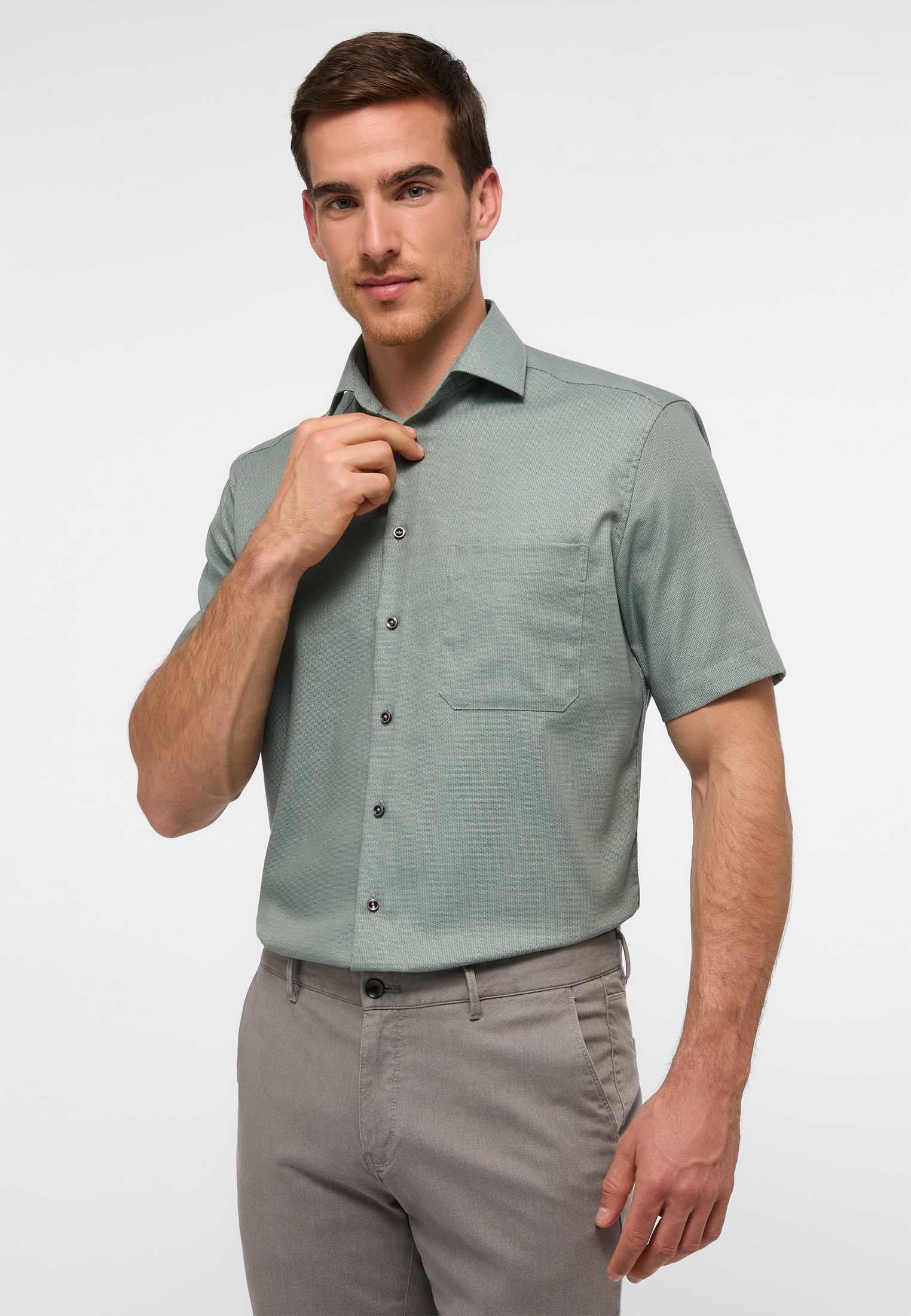 Eterna Kurzarmhemd "COMFORT FIT", NON IRON (bügelfrei) günstig online kaufen