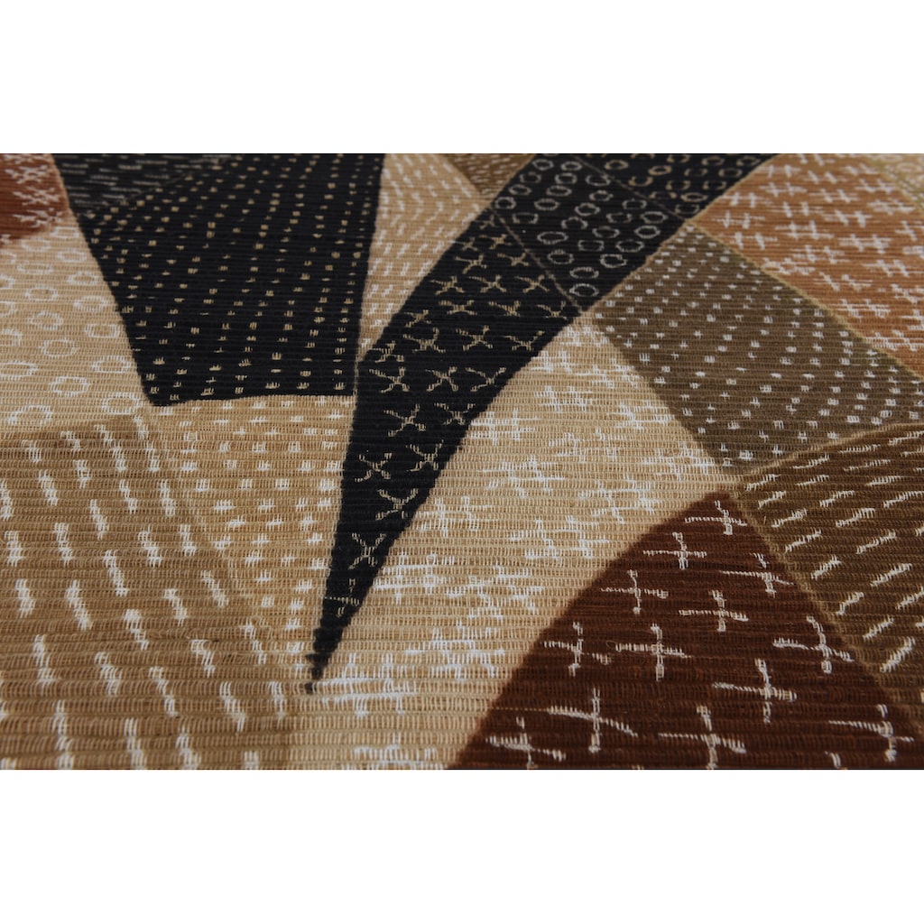 DIE HAUSKUNST Teppich »Chiya Tiama 4«, rechteckig, Flachgewebe, handgewebt, mit Fransen
