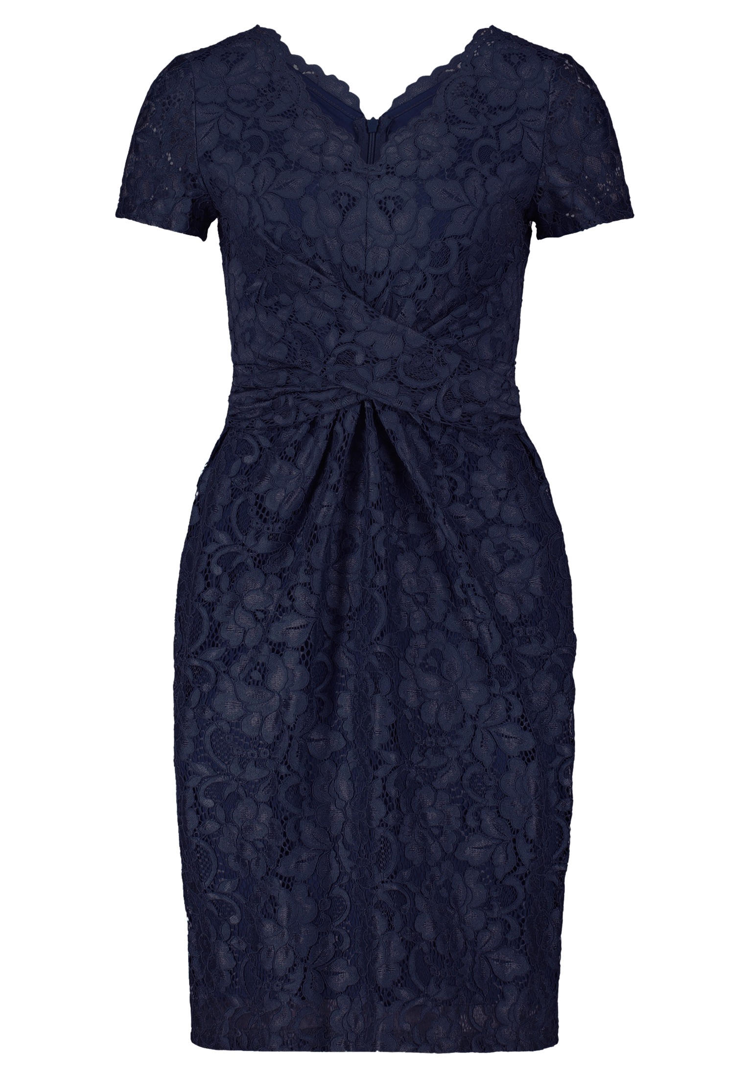 Vera Mont Spitzenkleid "Damen figurbetont" Ohne Tasche Bogenkante günstig online kaufen