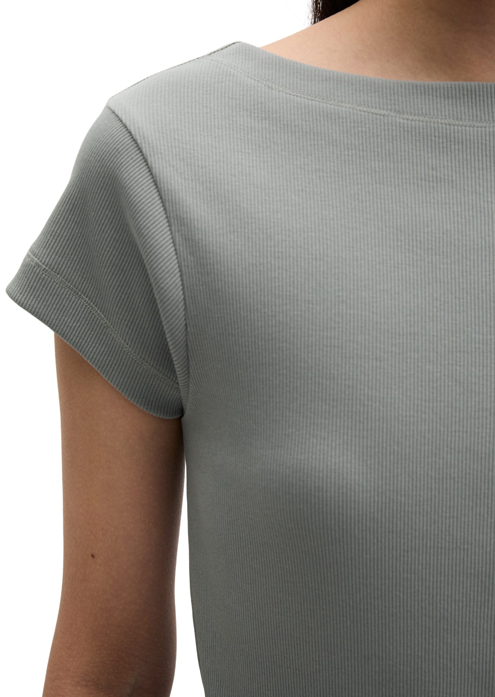 Marc O'Polo T-Shirt »aus elastischem Rippjersey«